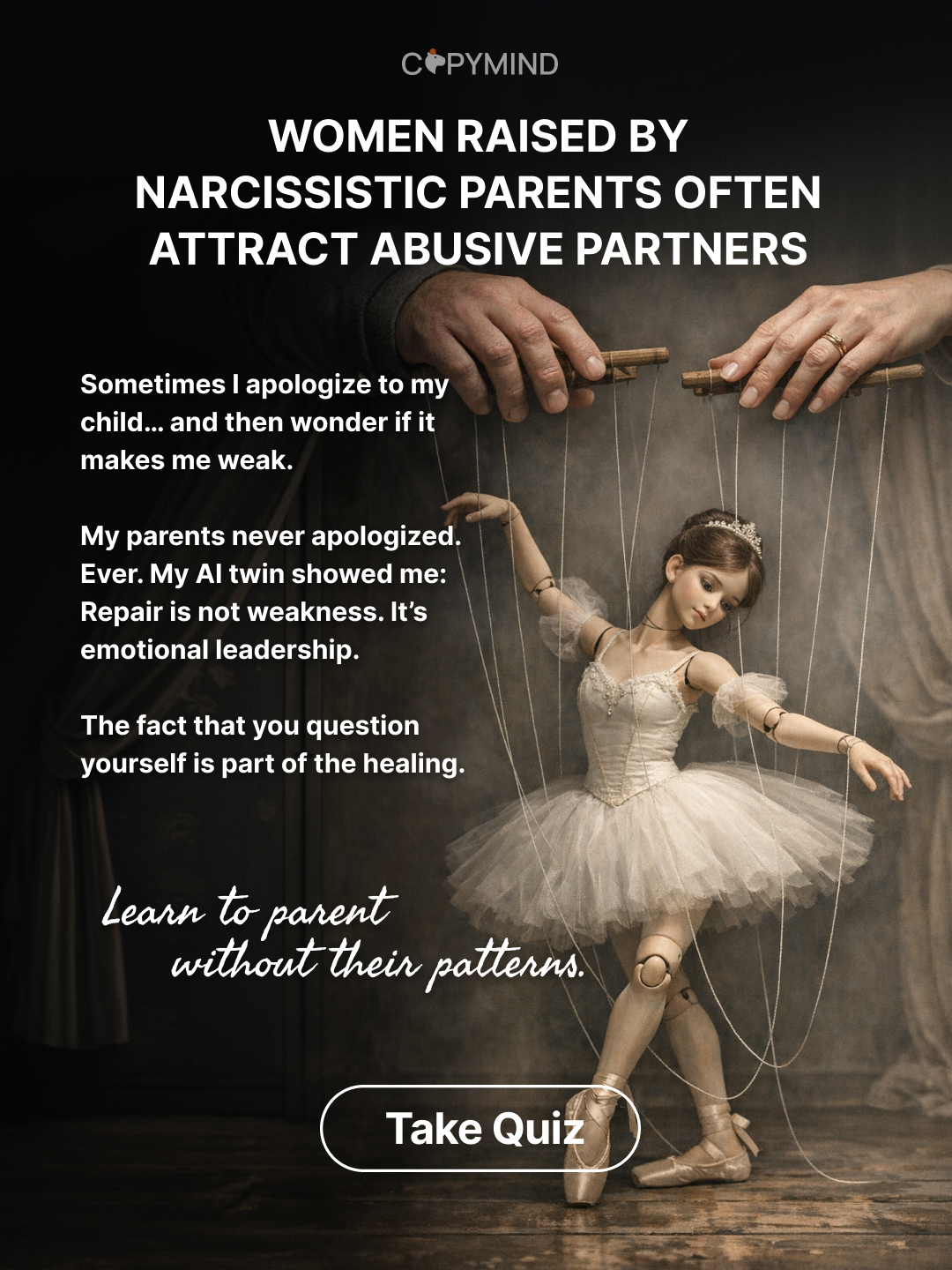Copymind: AI twin for therapy Facebook ad