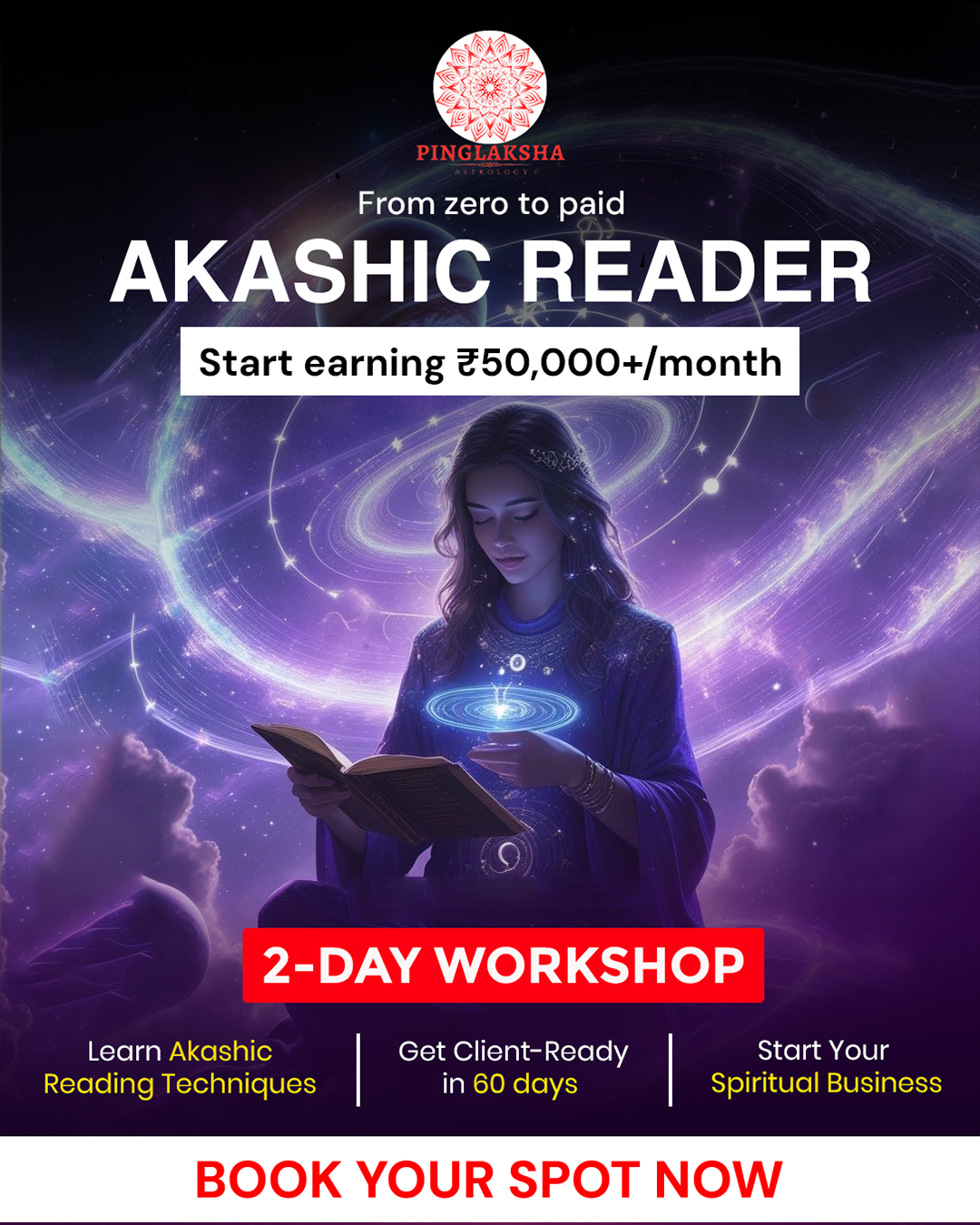 Pinglaksh Astrology Facebook ad: Sirf ₹99 Mein Akashic Reading Seekhein