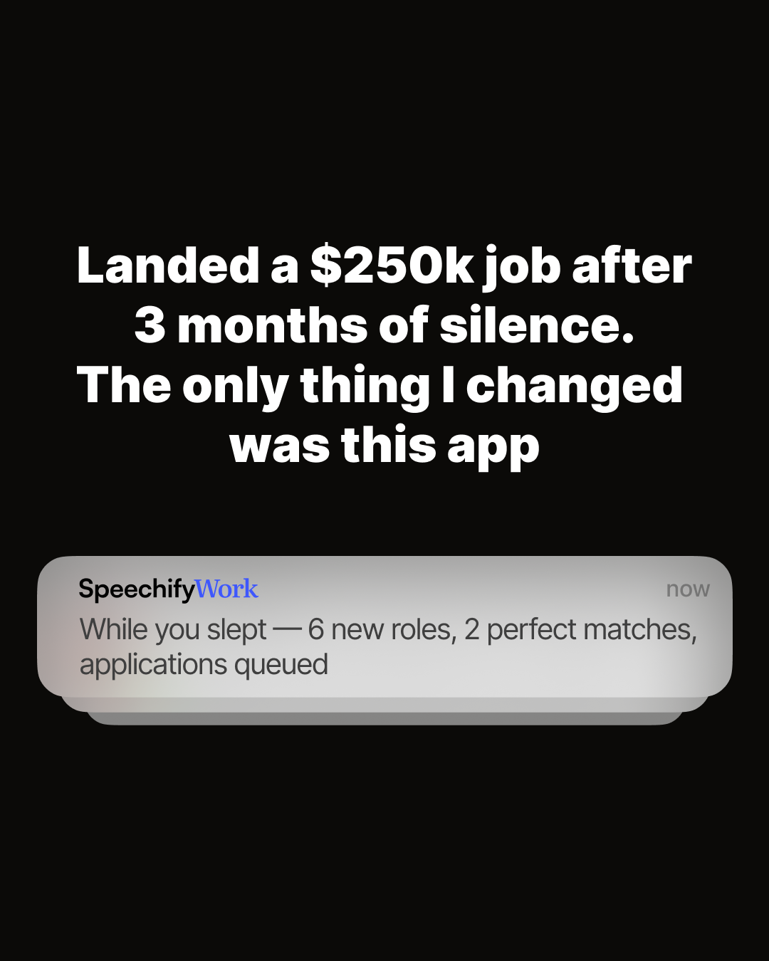 Speechify Facebook ad