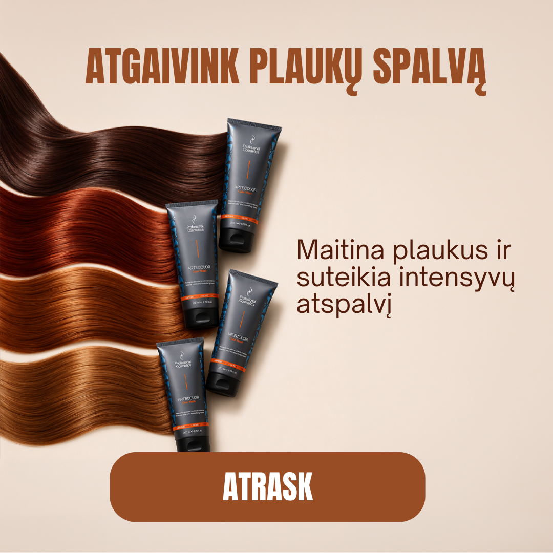 INGA Hairstyle Facebook ad: Išbandyk su nuolaida - antram produktui -50%