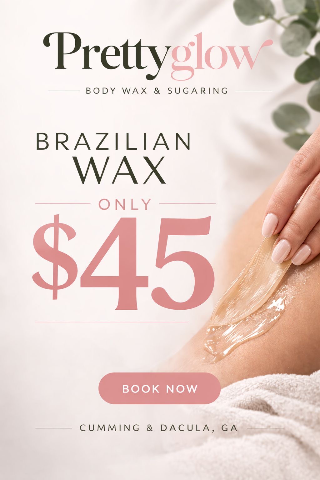 Pretty Glow Wax Facebook ad