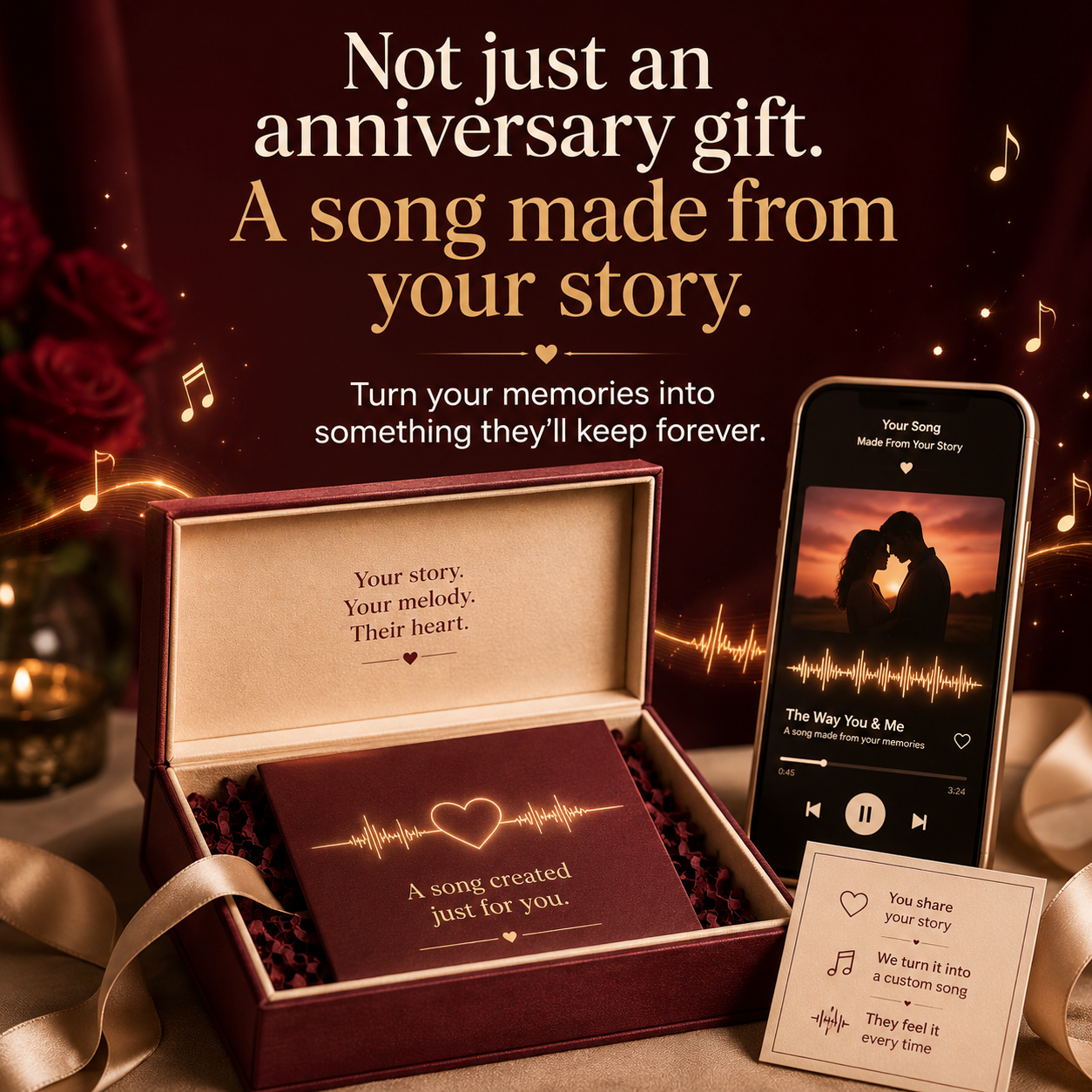 ForeverSongs.com Facebook ad: Custom songs for the people who deserve more than a…
