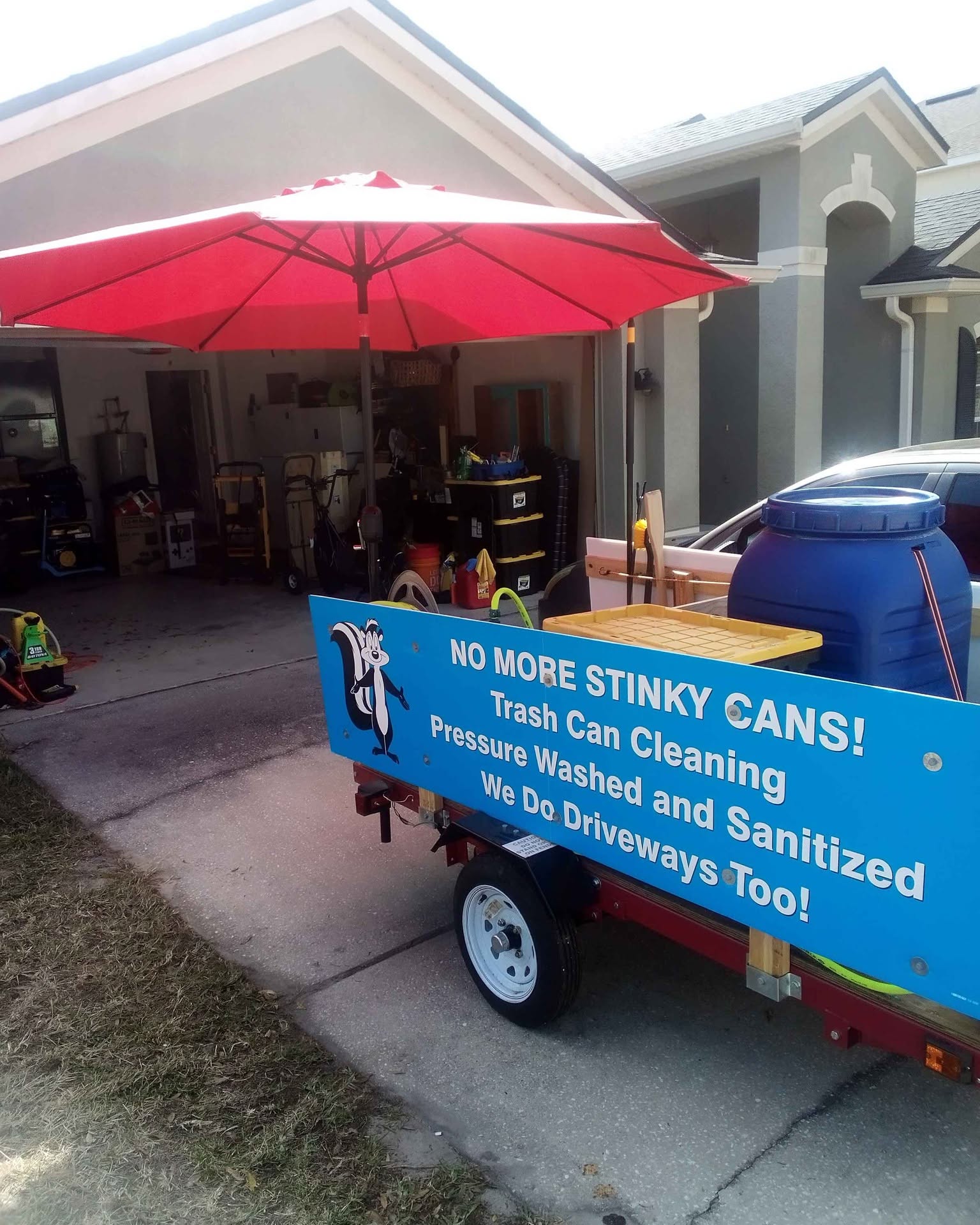 Tom Gallagher Facebook ad: Trash Can Cleaning Business