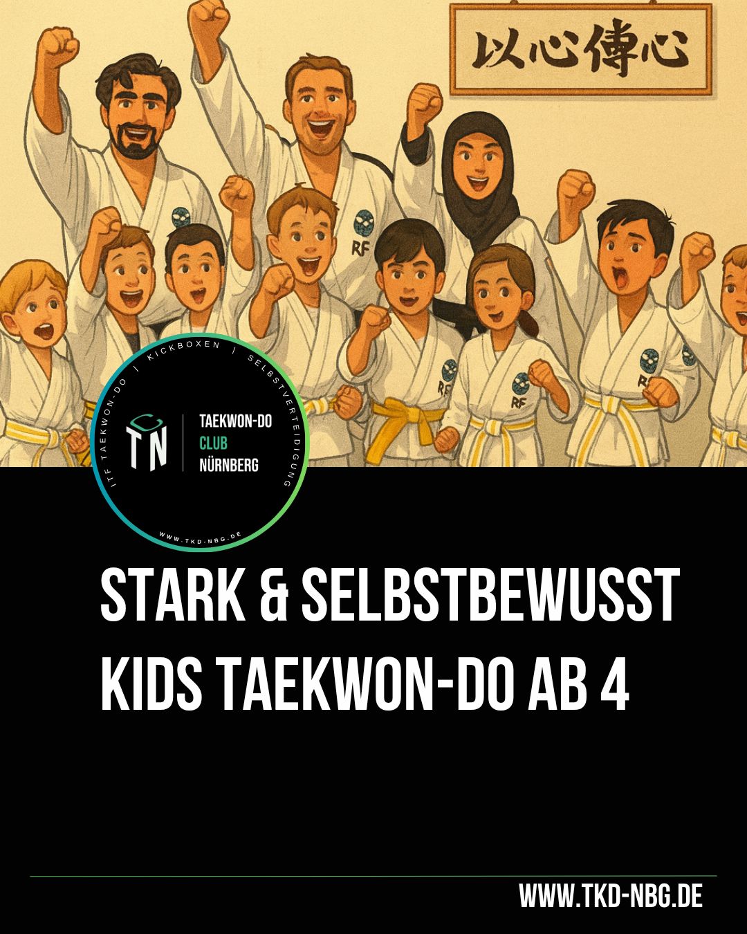 Taekwon-Do Club Nürnberg Facebook ad: Finde deinen Weg im Kampfsport, egal ob jung…