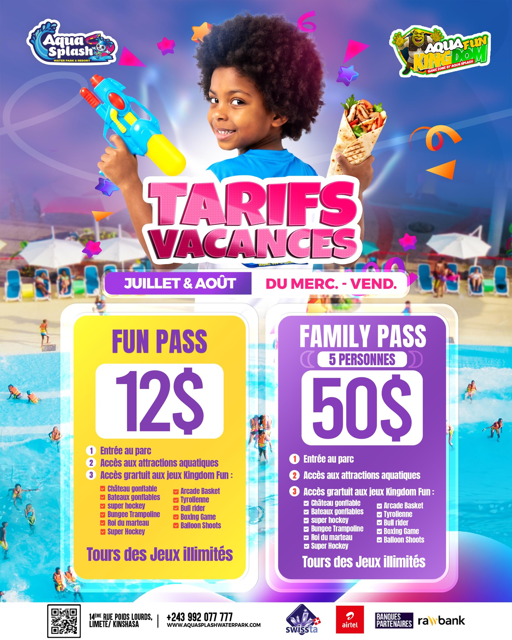Aqua Splash Facebook ad