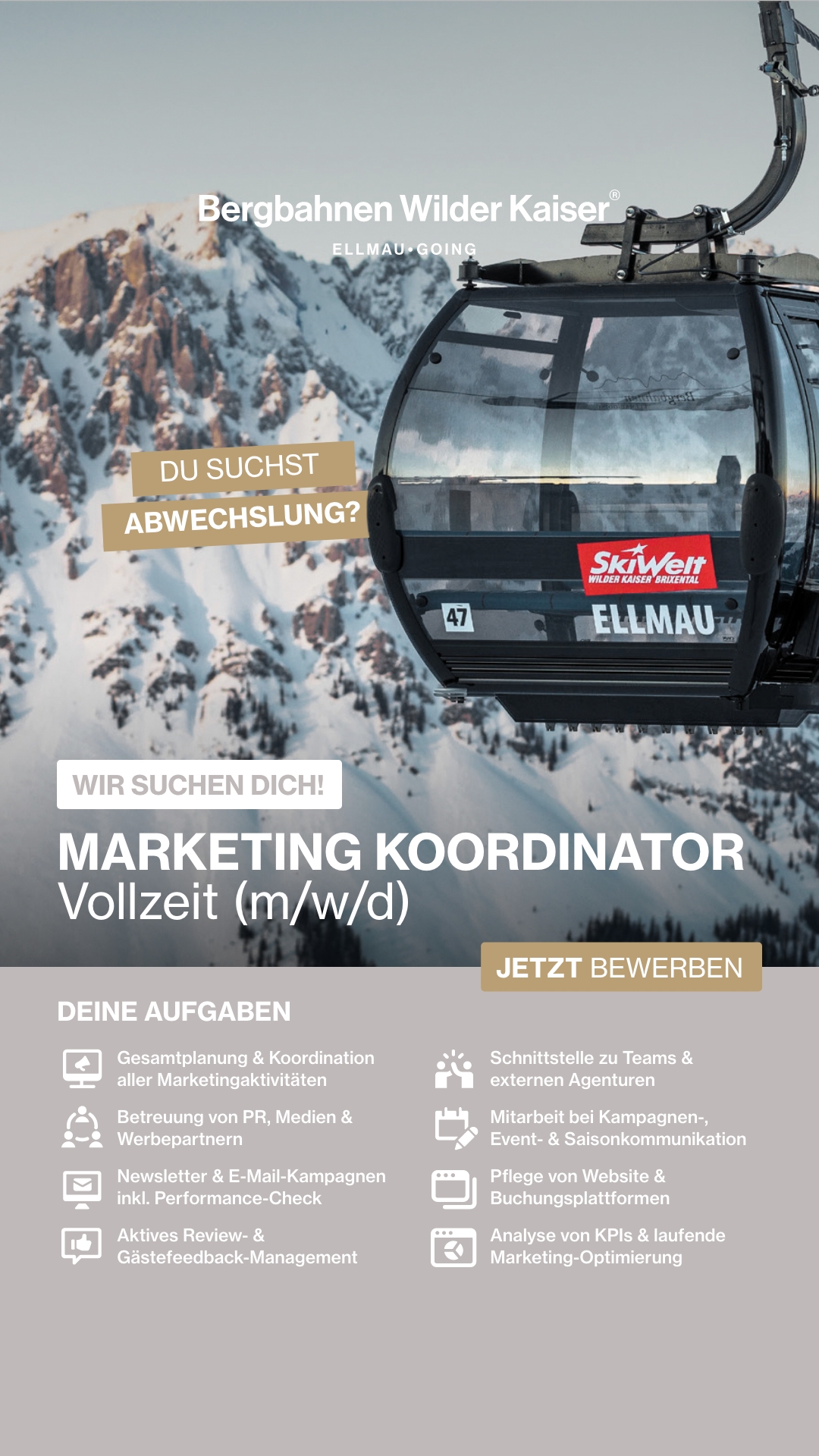 Bergbahnen Wilder Kaiser Facebook ad from May 18, 2026