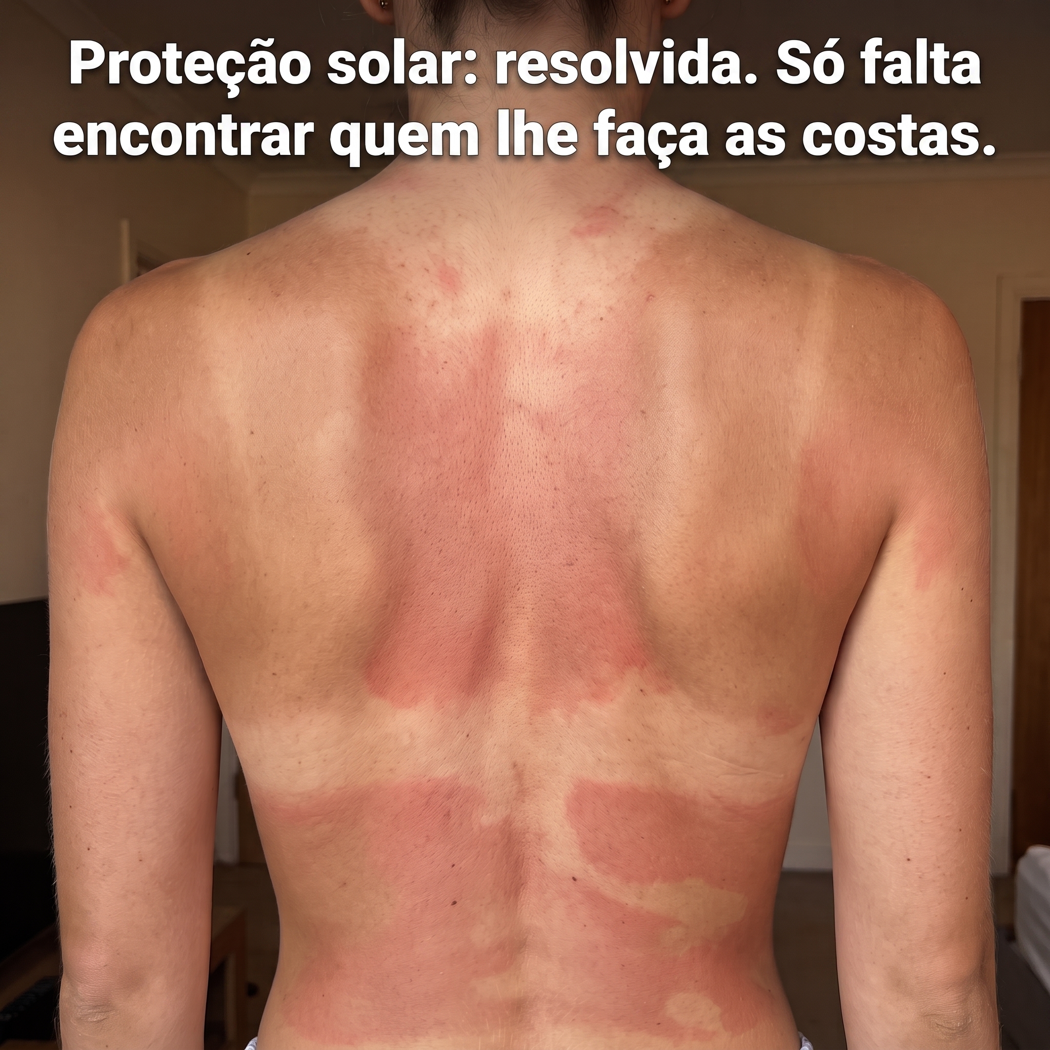 Cosméticos Orgânicos Familiares - InaEssentials.PT Facebook ad: As costas, o único sítio onde nunca chegas.
