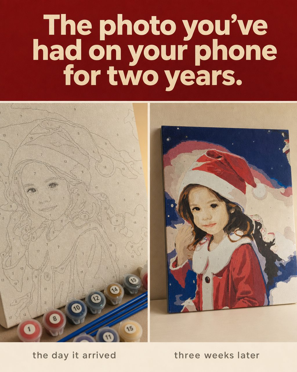 Art Therapy by Eleni Nicolaou Facebook ad: You Painted That. Actually You.