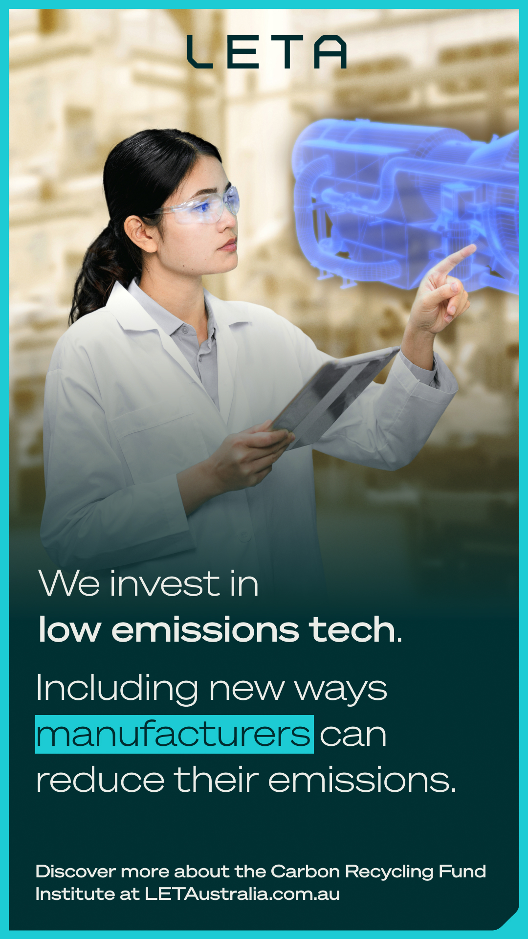 Low Emission Technology Australia Facebook ad