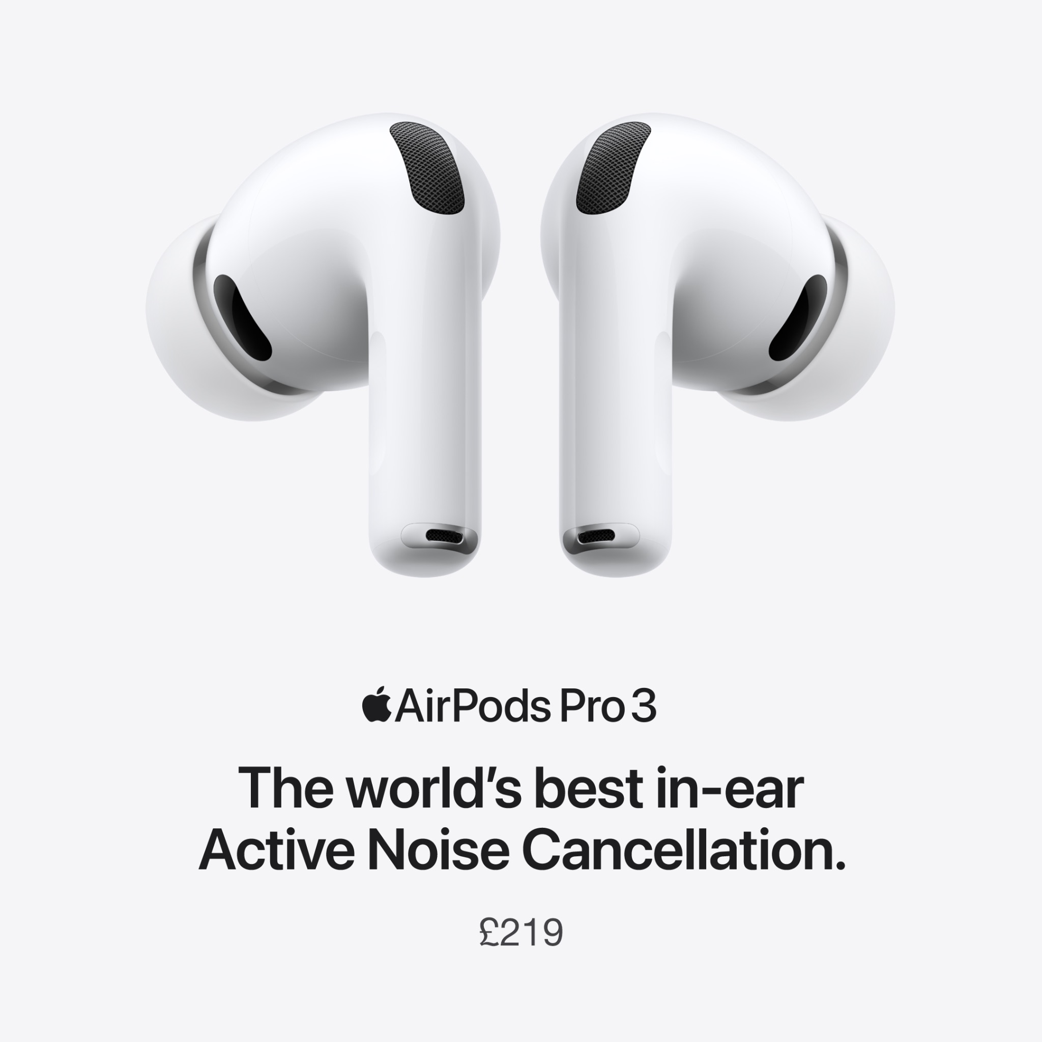 KRCS Group Facebook ad: AirPods. Immersive listening.