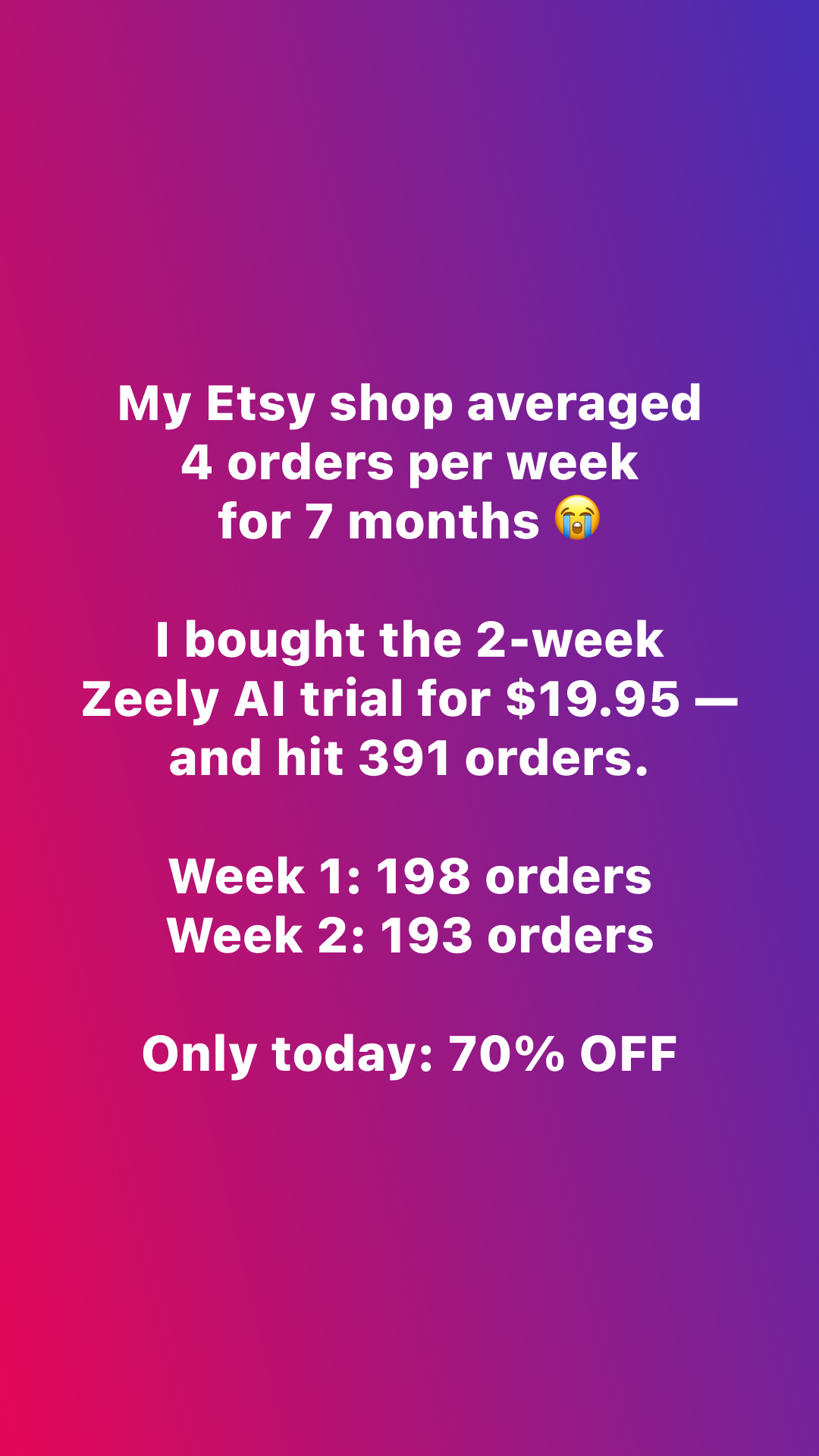 Zeely Facebook ad