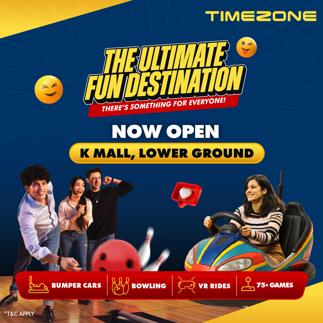 Timezone India Facebook ad: From games to immersive experiences, at Timezone there’s…