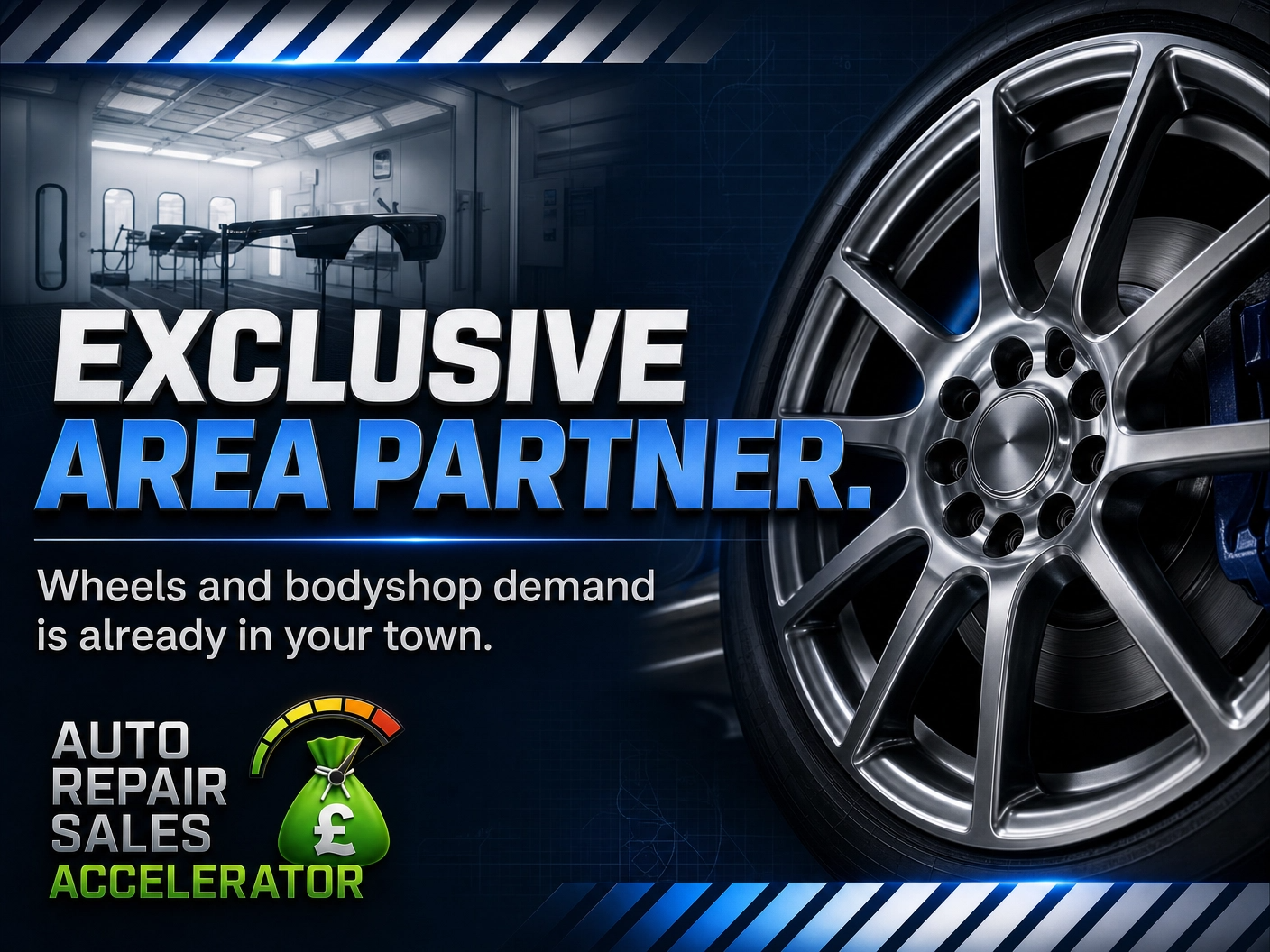 Auto Repair Sales Accelerator Facebook ad: Want Another £10K in 30 Days?