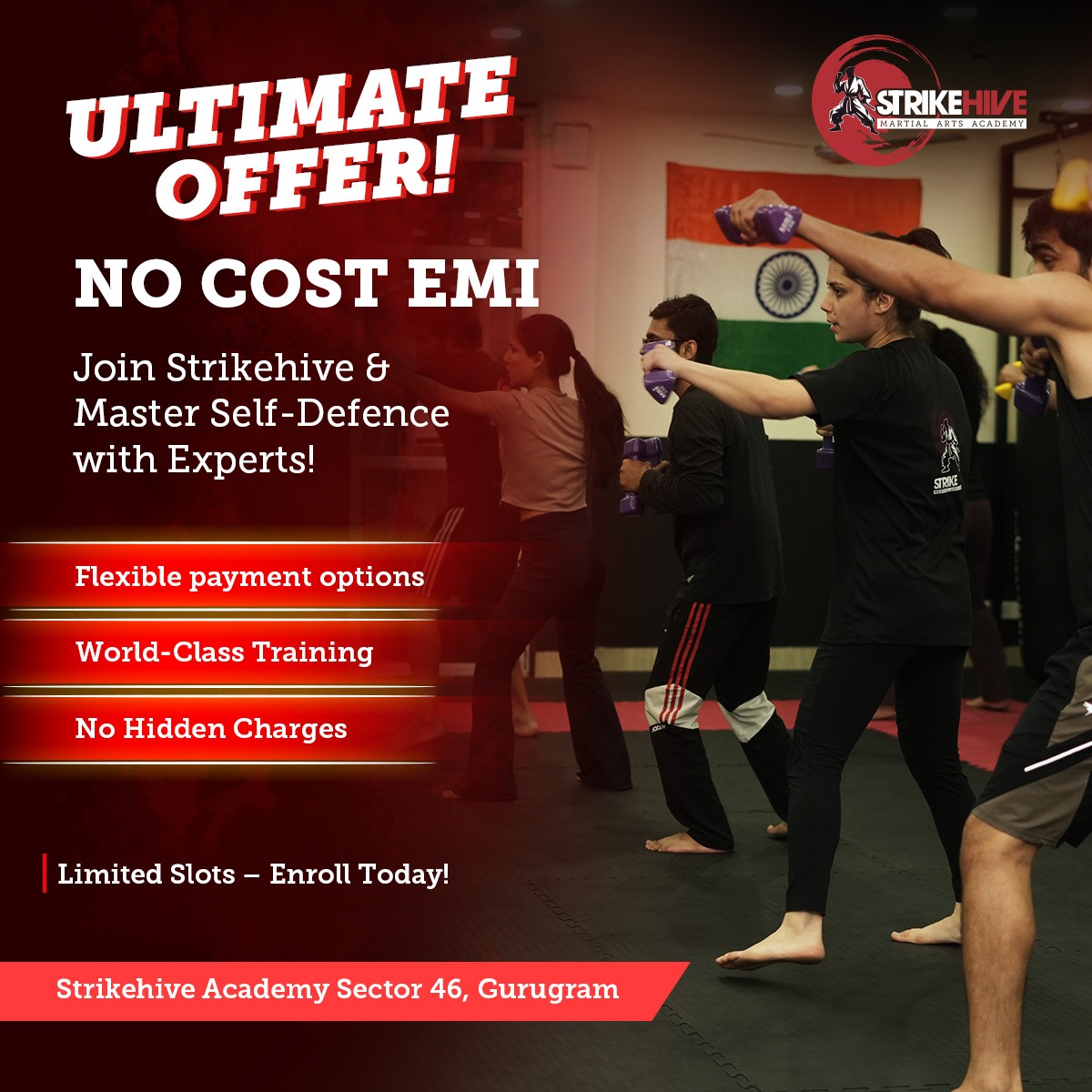 StrikeHive Martial Arts Academy Facebook ad