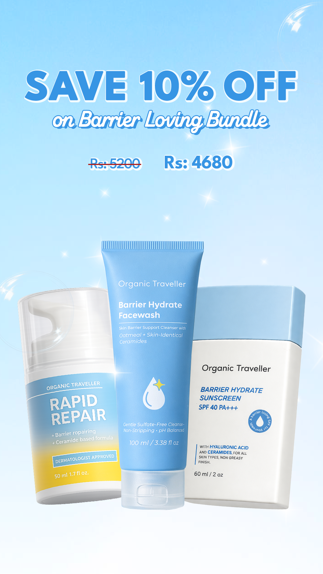 Organic Traveller - Skincare Facebook ad