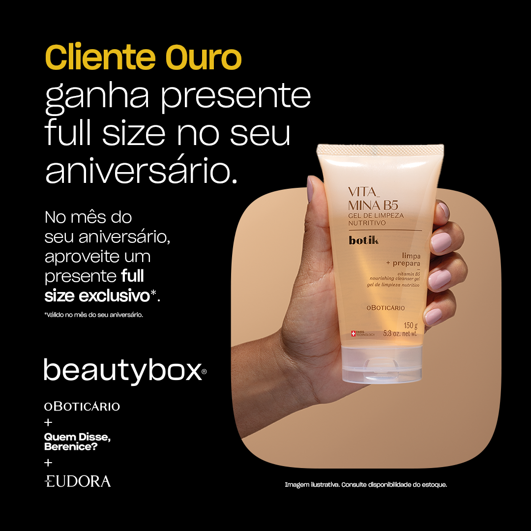 O Boticário Facebook ad: Ser Cliente Ouro é aproveitar ainda mais o…