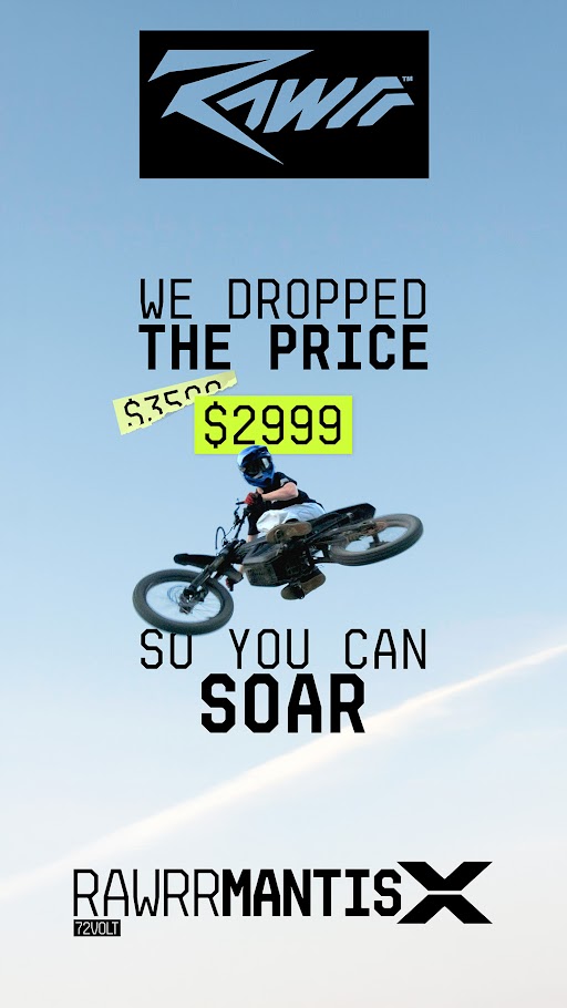 Ride Rawrr Facebook ad: Unleash New Prices with RAWRR