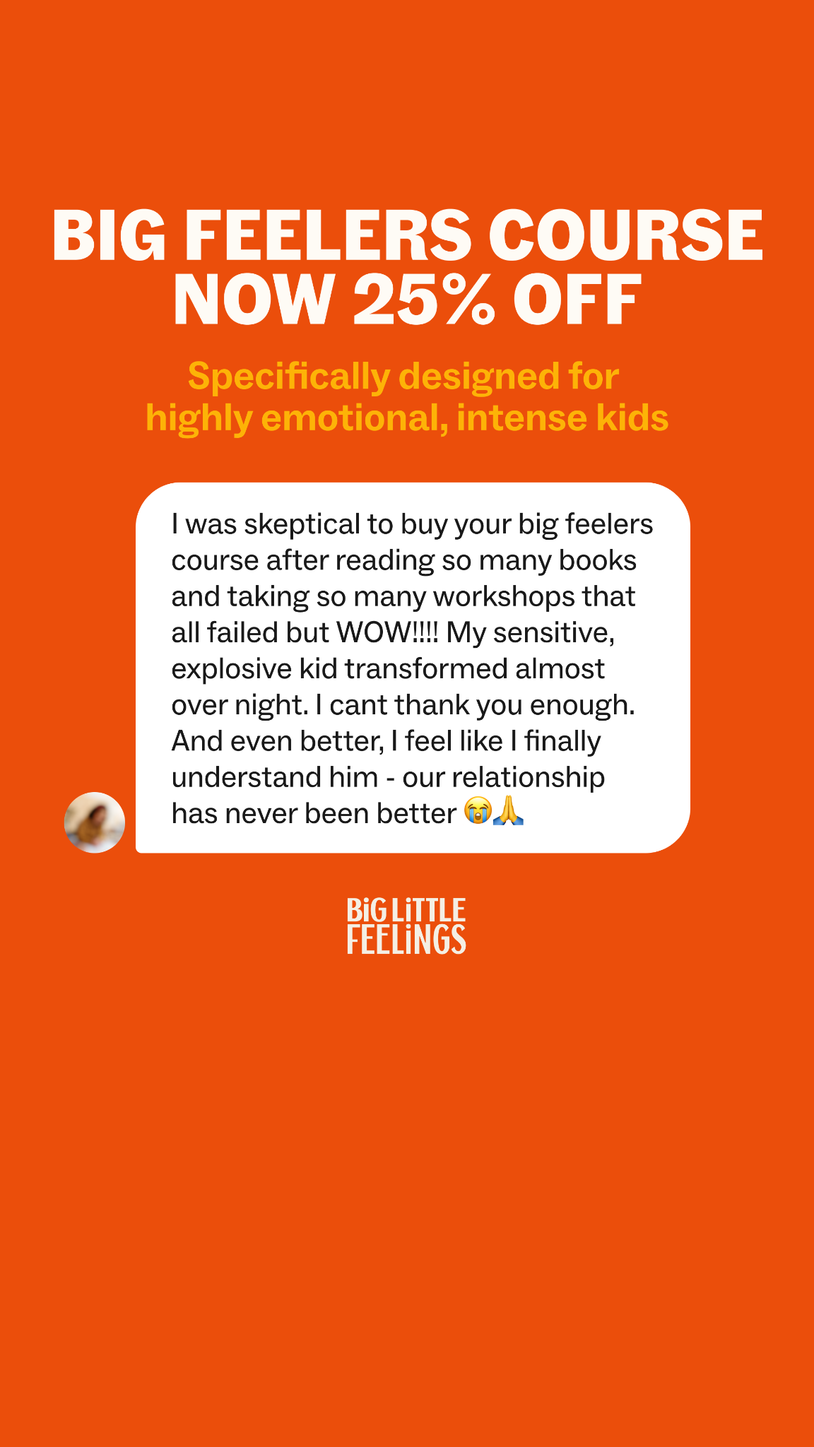 Big Little Feelings Facebook ad