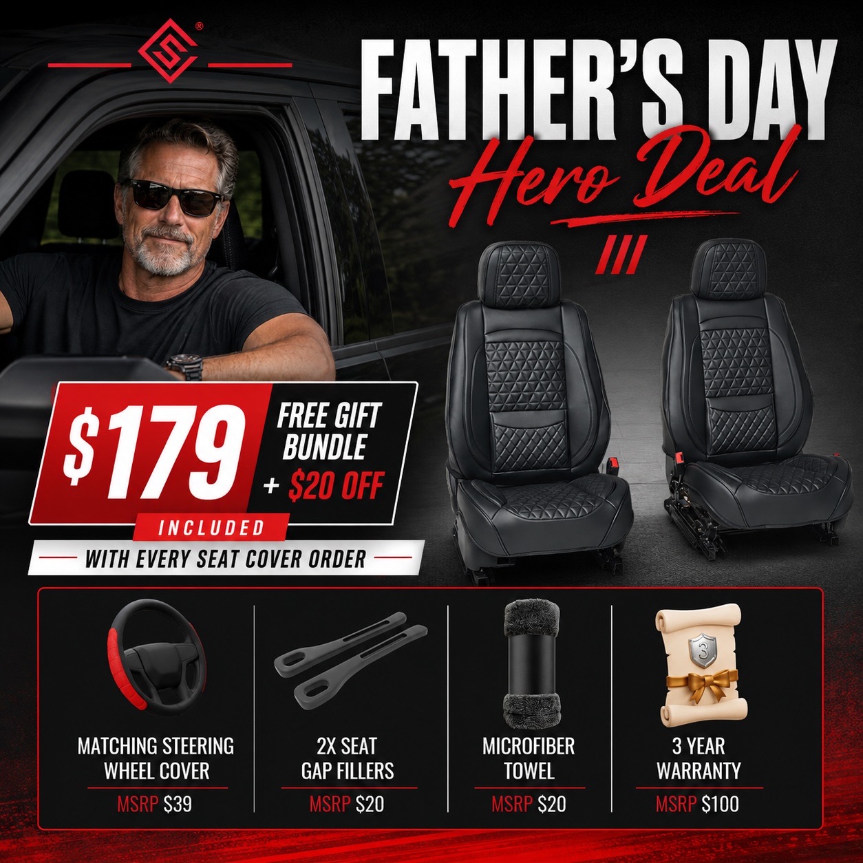 Seat Cover Solutions Facebook ad