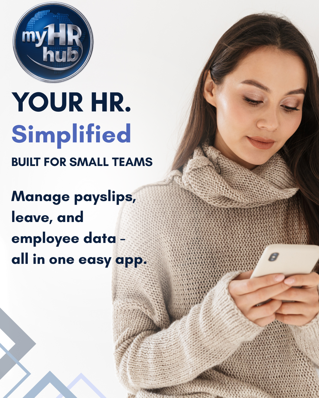 My HR Hub Facebook ad: Simplify Your HR Today