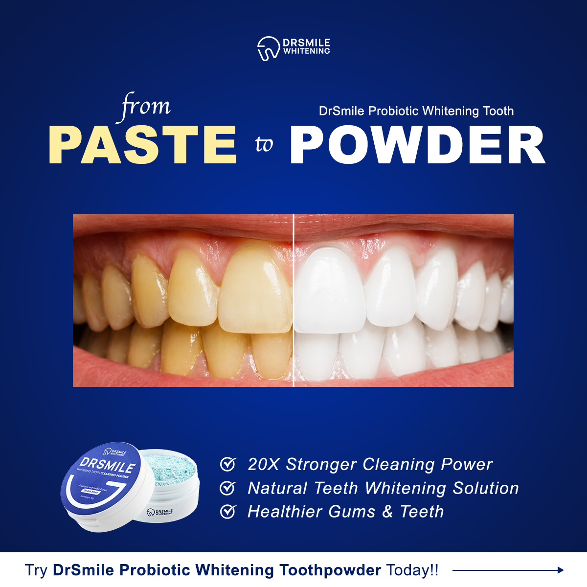 Dr Smile Whitening Facebook ad
