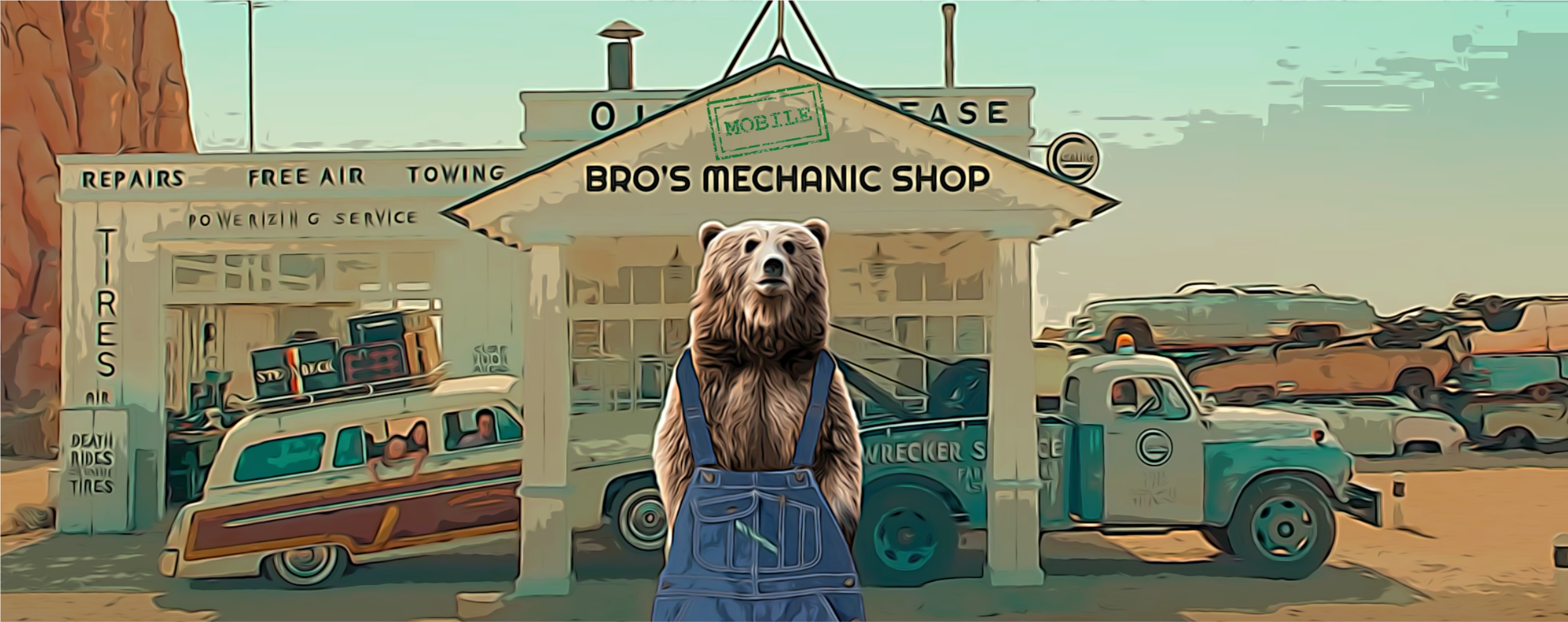 Bro's Mechanic Shop Facebook ad: Mobile mechanic shop led by a Red Seal…
