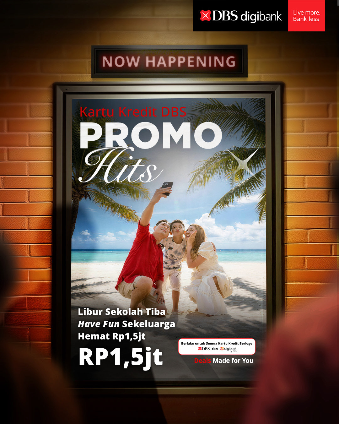 DBS digibank Indonesia Facebook ad: Siapin libur sekolah si kecil gak jadi PR!