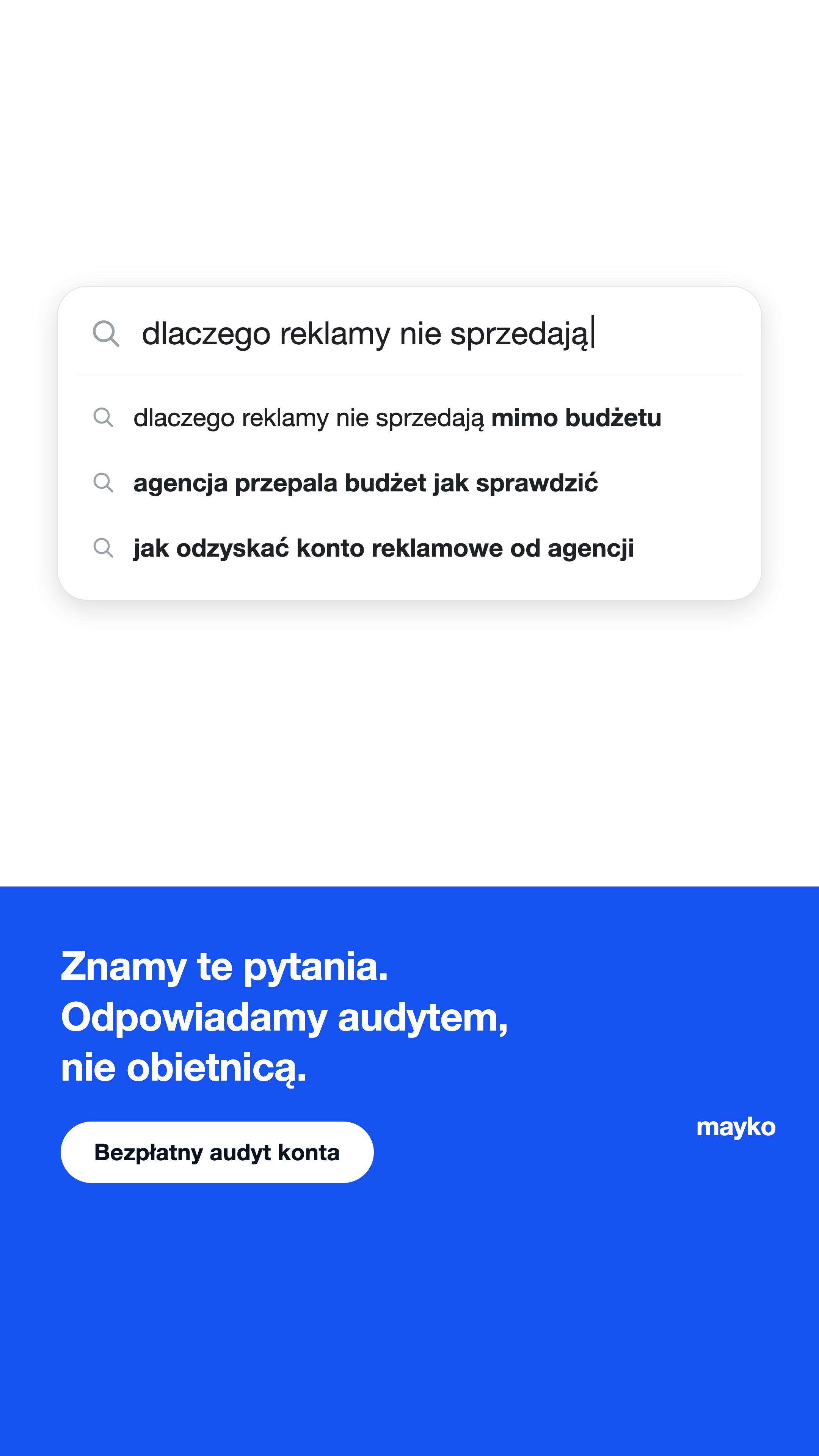 Agencja Mayko Facebook ad