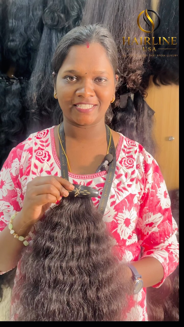 Emma Glow by HairLine USA Facebook ad: A closer look at effortless length.
