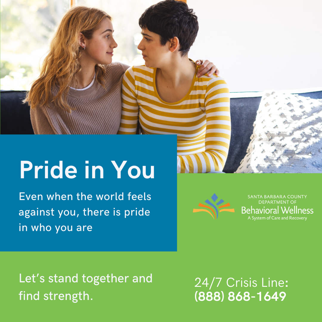 Santa Barbara County Department of Behavioral Wellness Facebook ad: Santa Barbara County Cares