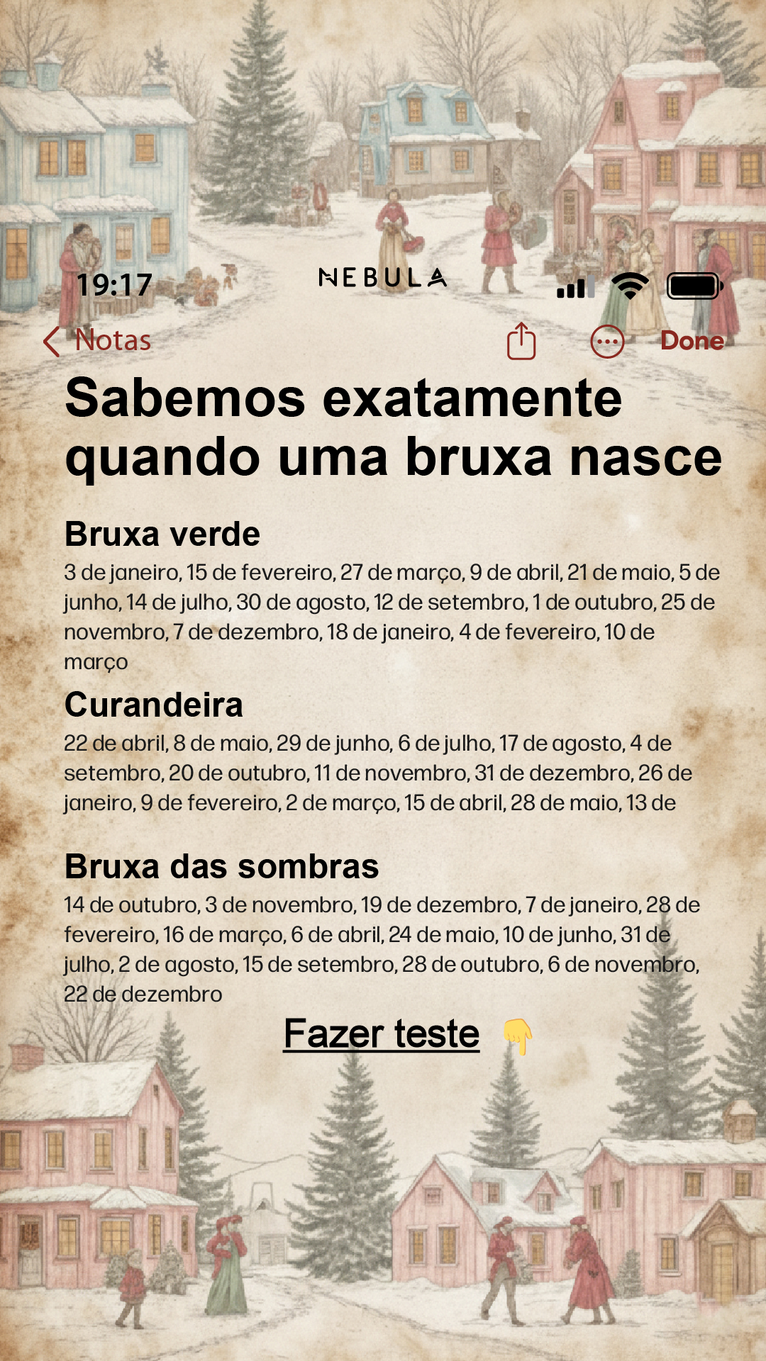 Medea Raven Astrologer Facebook ad: Iniciar teste