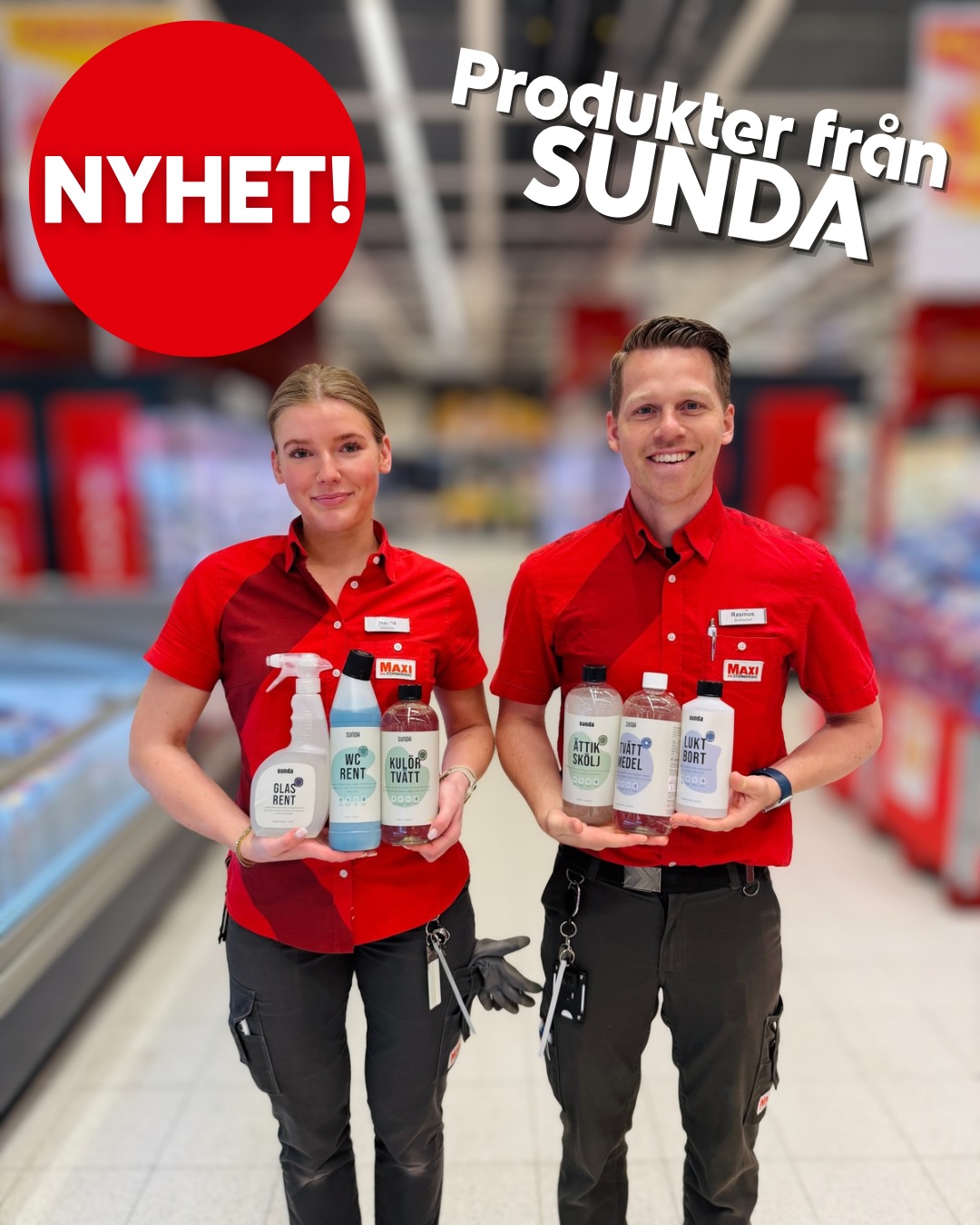 ICA Maxi Kungsbacka Facebook ad: NYHET-SUNDA