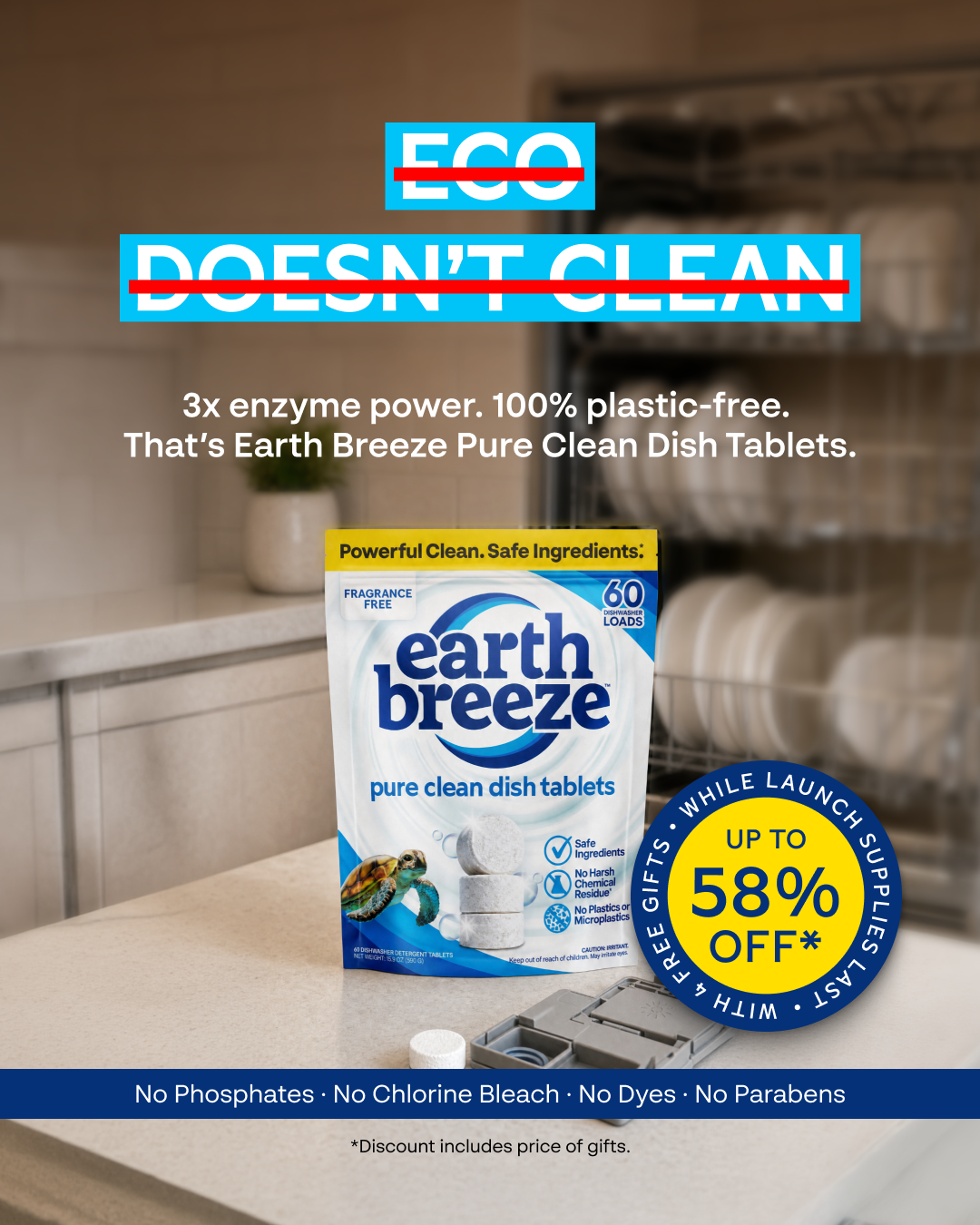 Earth Breeze Facebook ad