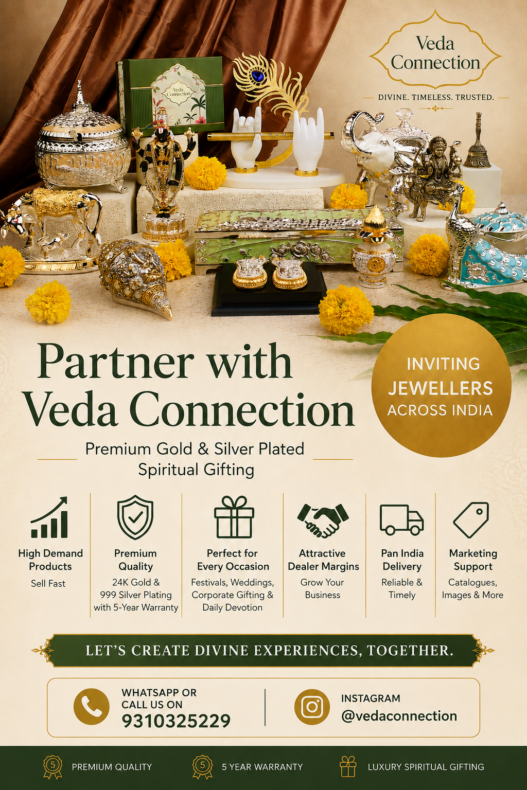 Veda Connection India Facebook ad: JEWELLERS, WHAT CAN YOU SELL IN 1 SQ. FT.?