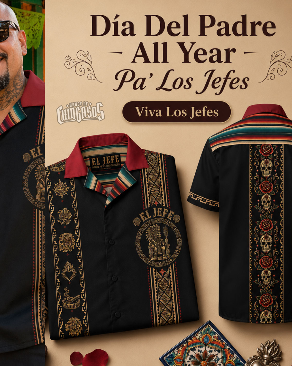 House Of Chingasos Facebook ad: � To Our Jefes Chingónes!