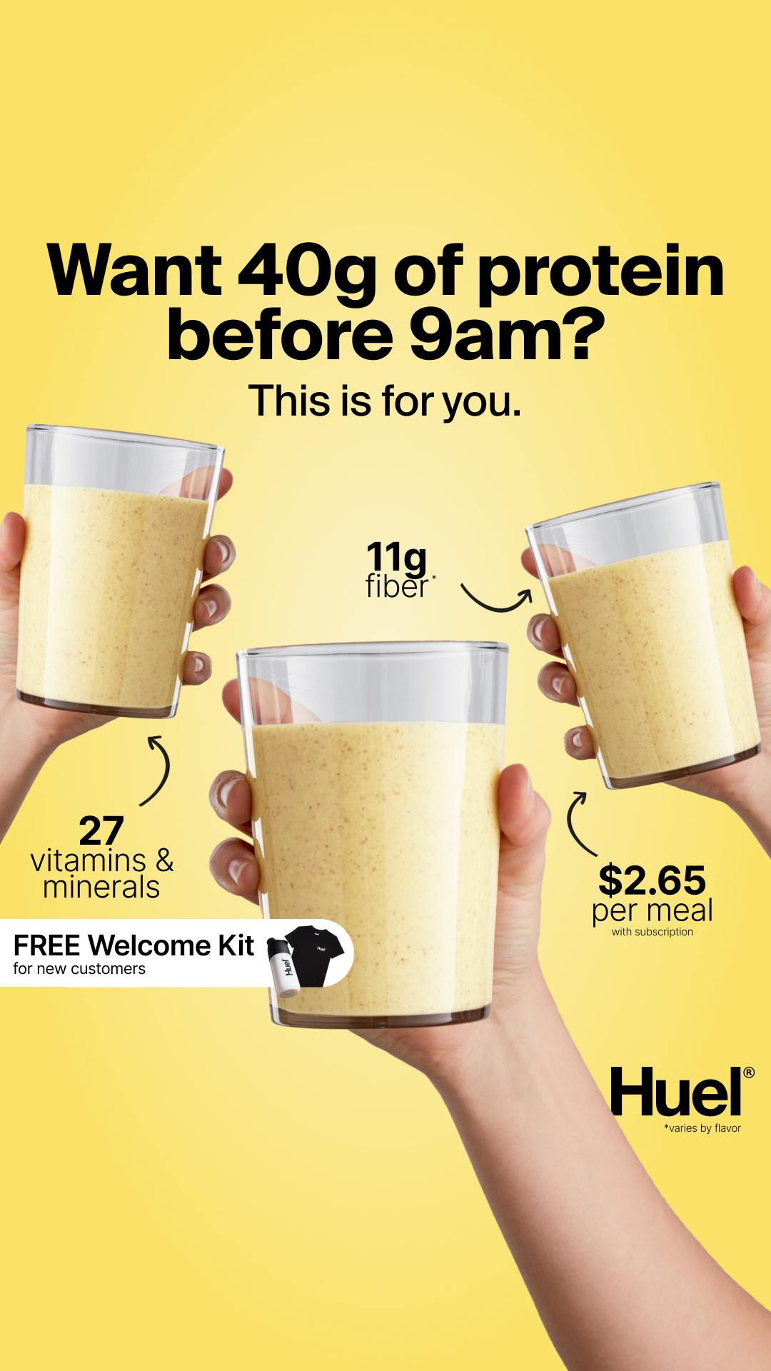 Huel Facebook ad