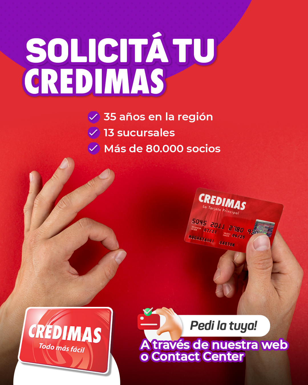 CREDIMAS Facebook ad from Dec 6, 2025