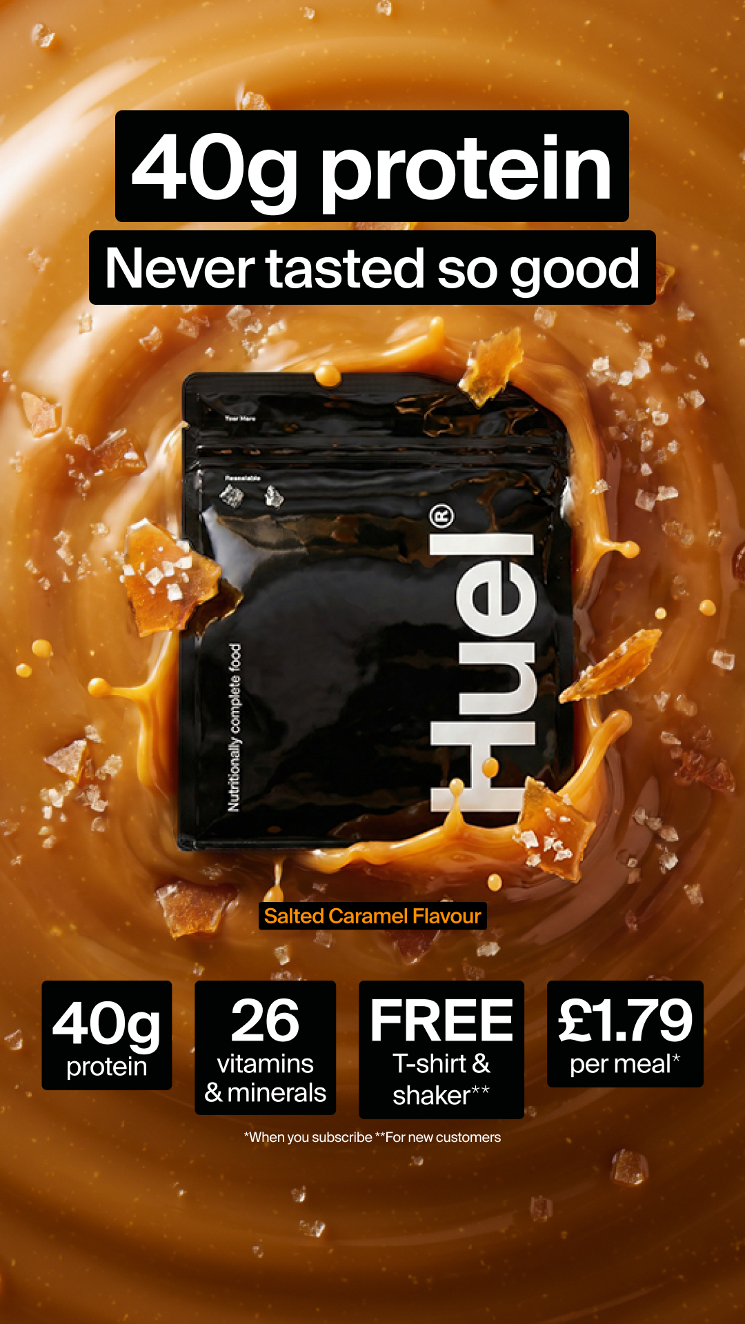 Huel Facebook ad