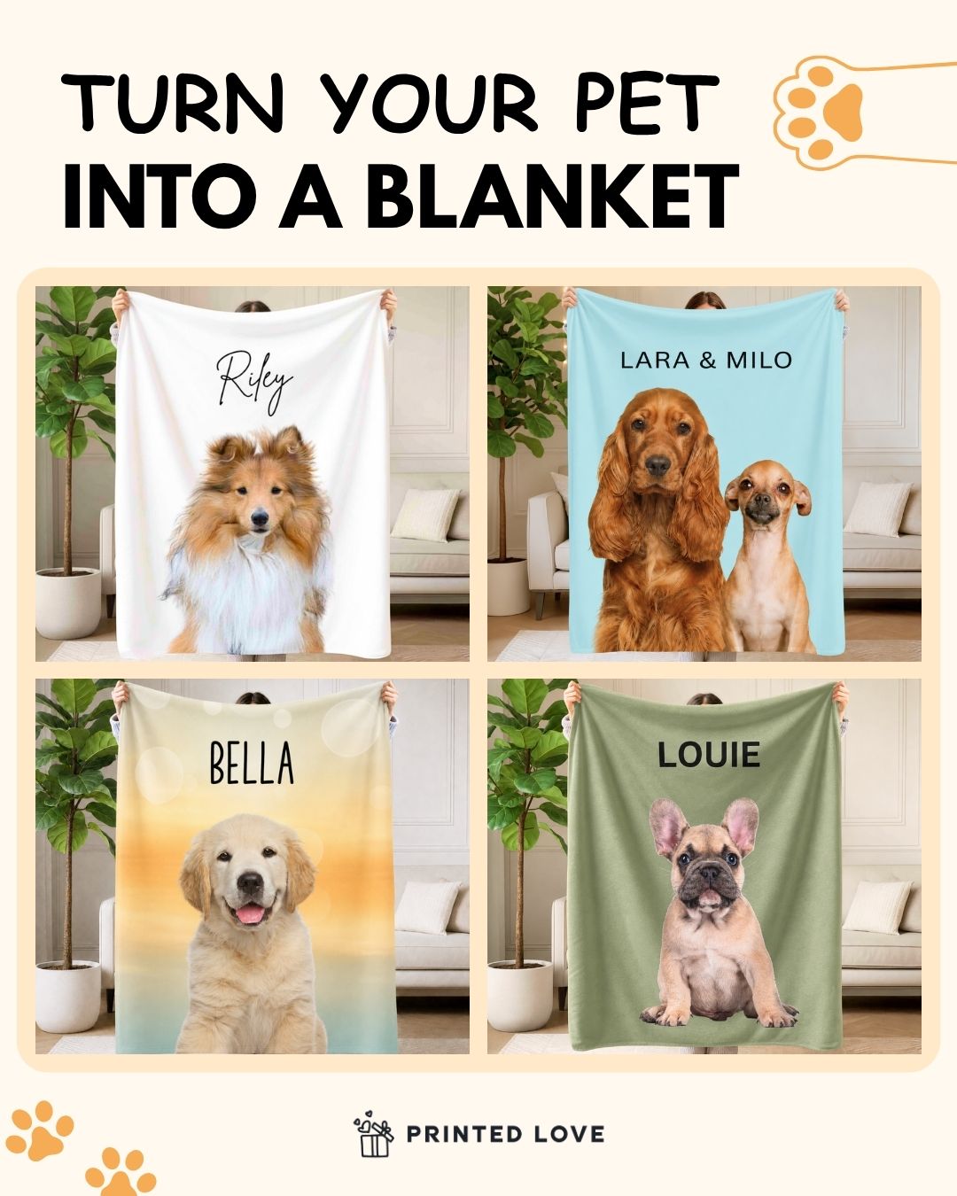 Printed Love Gifts Facebook ad: They’ll Love You For This