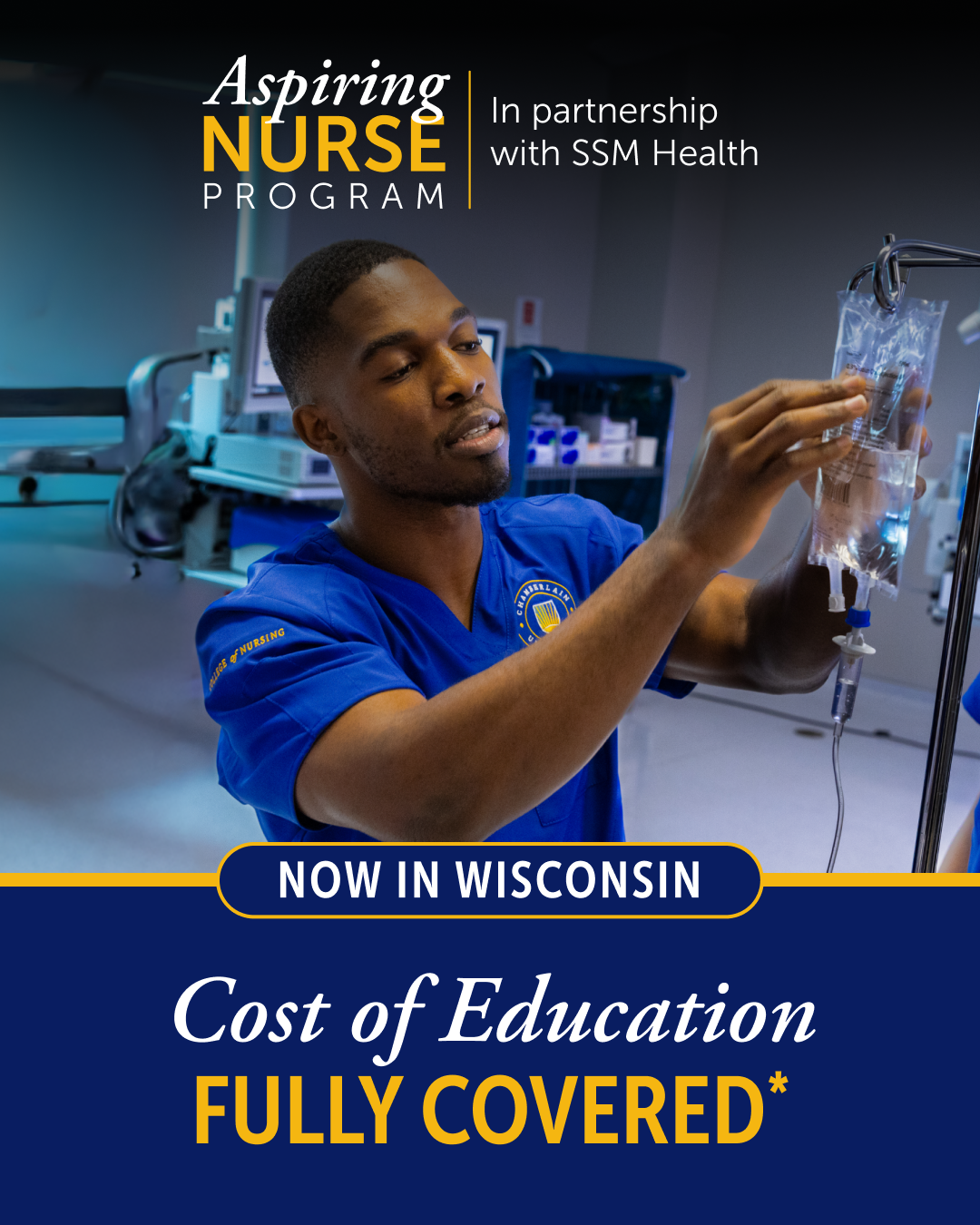 Chamberlain University Facebook ad