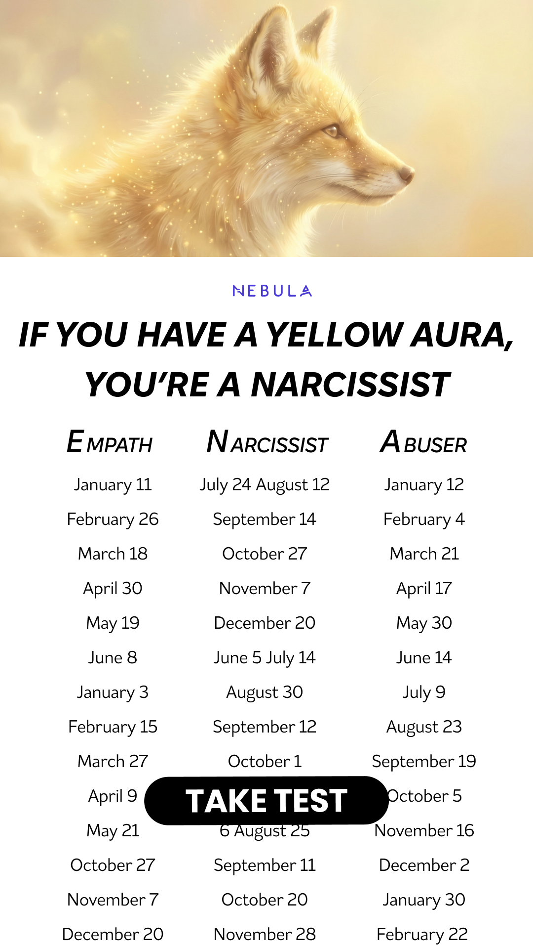Nebula: Aura Power Reading Facebook ad