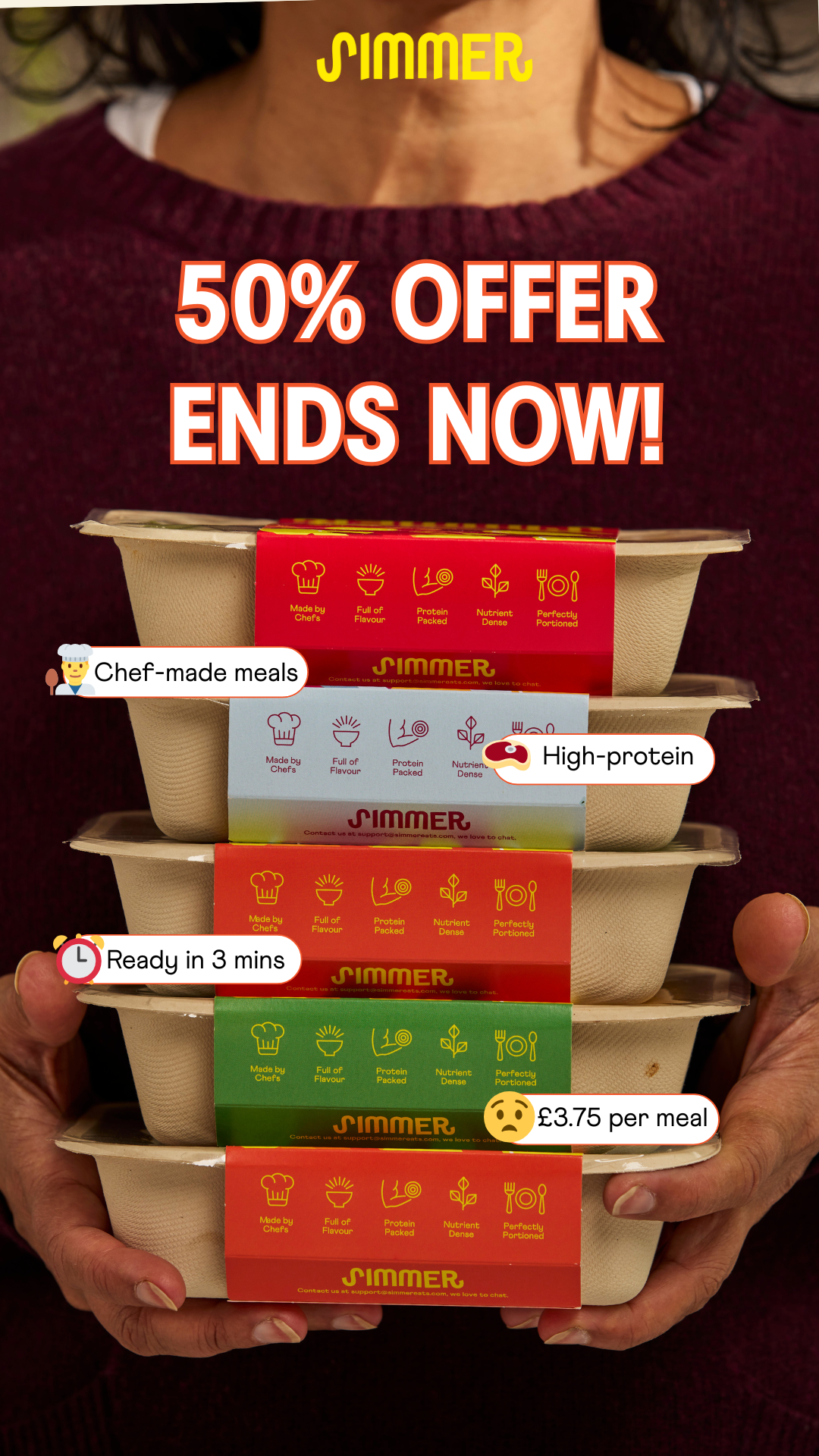 Simmer Facebook ad
