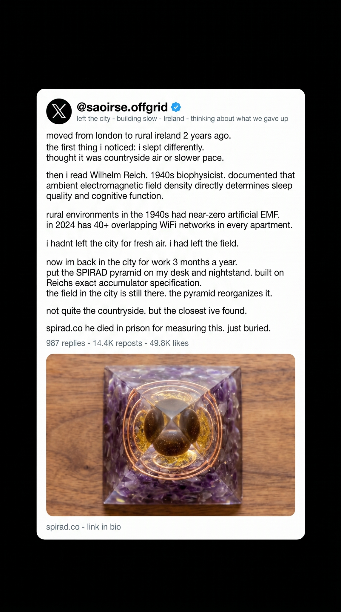Charlotte Johnson Facebook ad