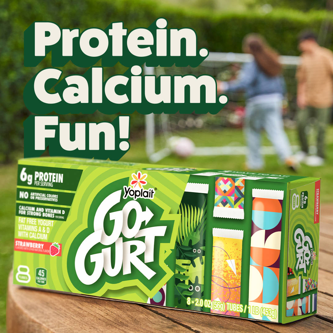 Go-GURT Facebook ad: 6g of protein? Goooooooal.