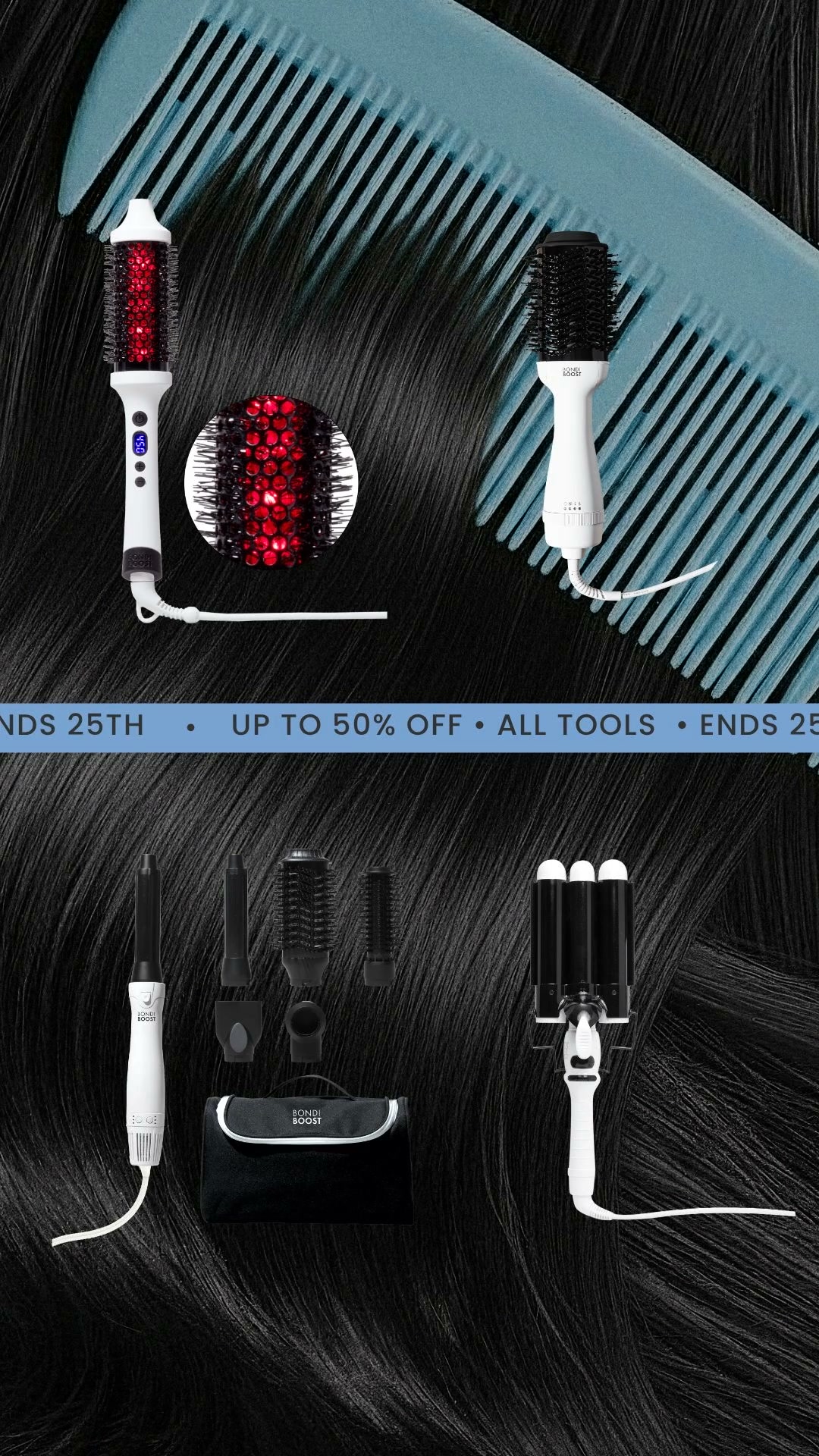 BondiBoost Facebook ad: Up to 50% off