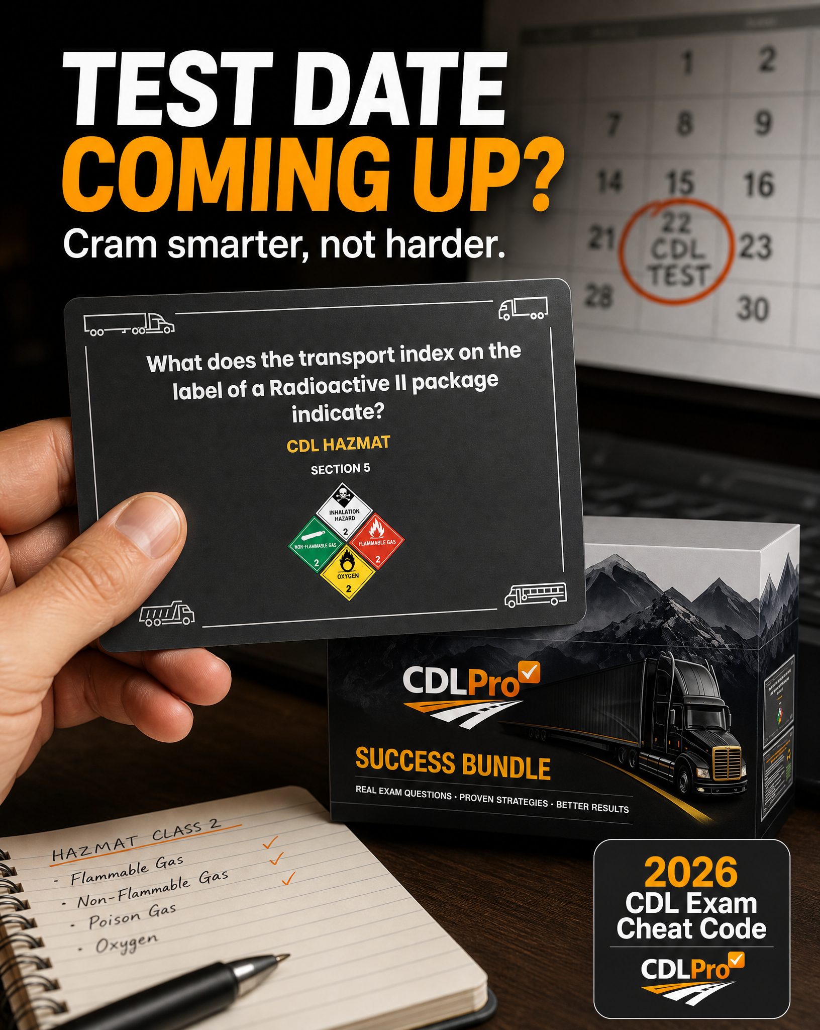 Go CDL Pro Facebook ad: Ready By Test Day