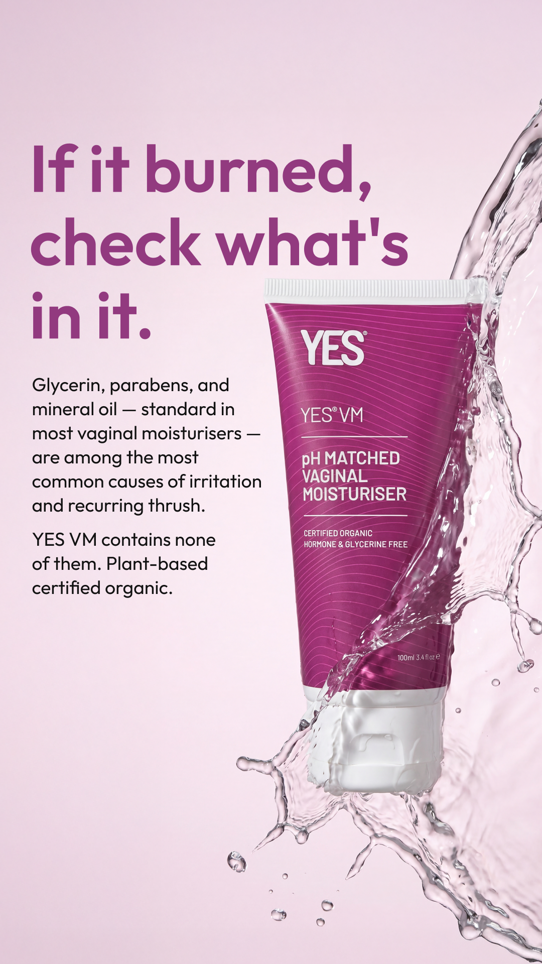 YES - The Organic Intimacy Company Facebook ad