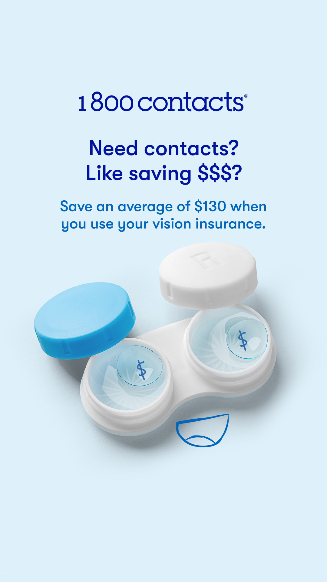 1-800 Contacts Facebook ad