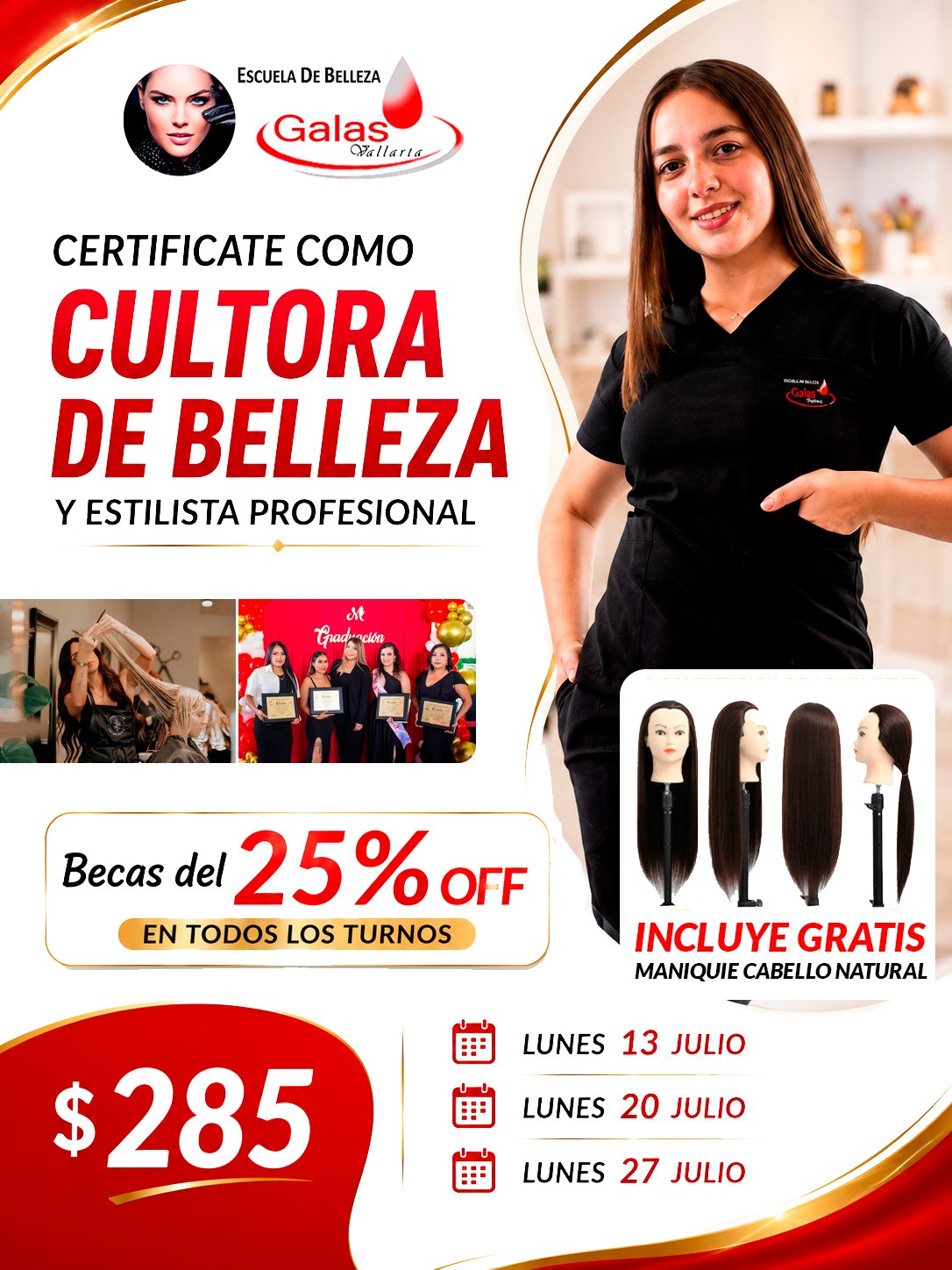 Escuela De Belleza Galas Vallarta Facebook ad: π π¨ π π π’