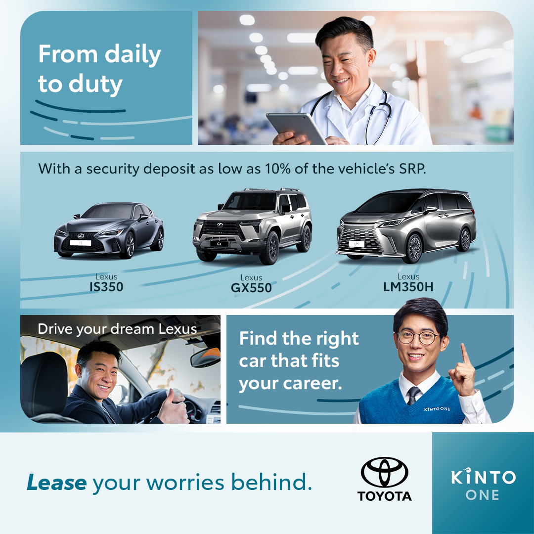 KINTO One Philippines Facebook ad: Choose your mileage plan with KINTO One.